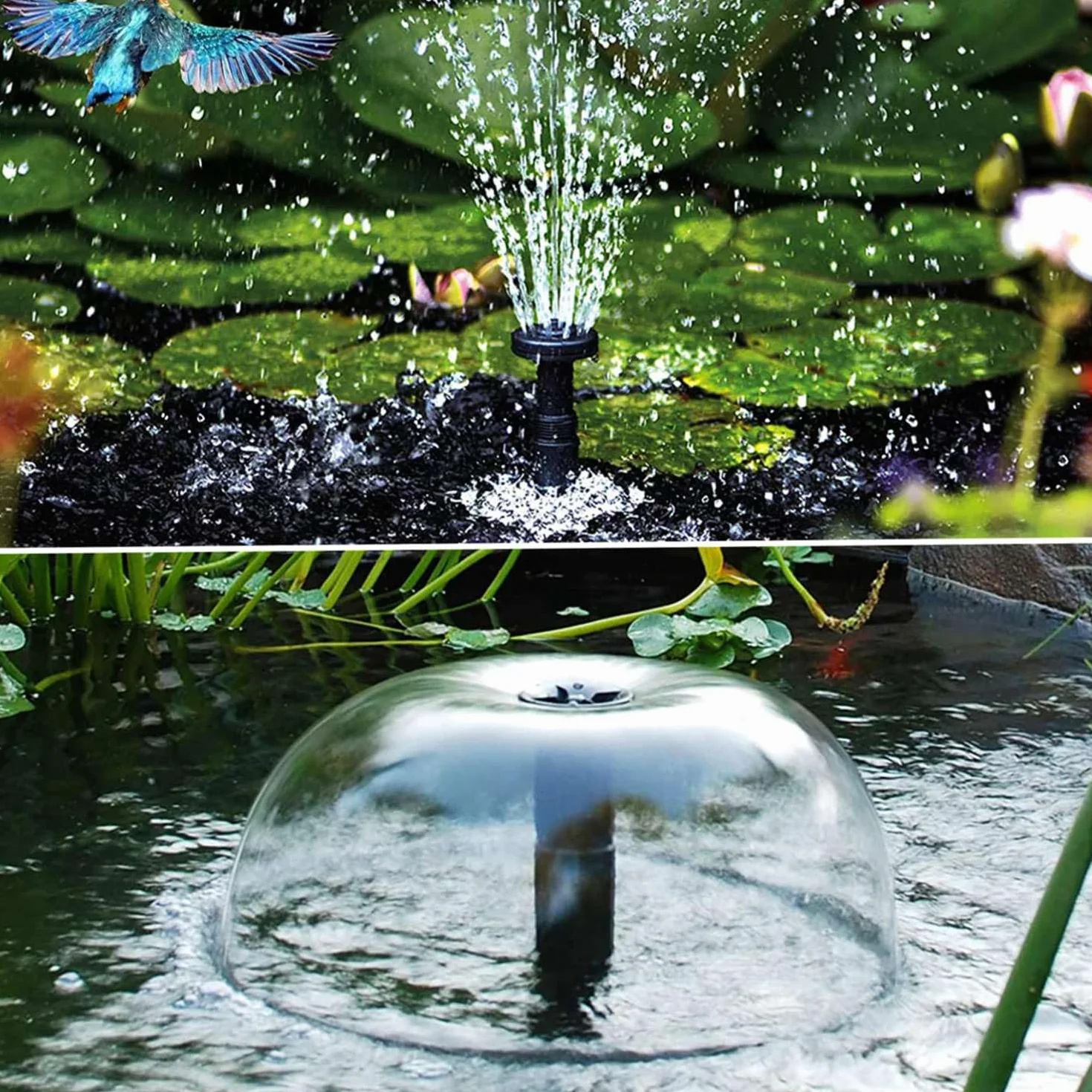Ensemble de buses de pompe multifonction - Têtes de pulvérisation d'eau pour pompe submersible de bassin