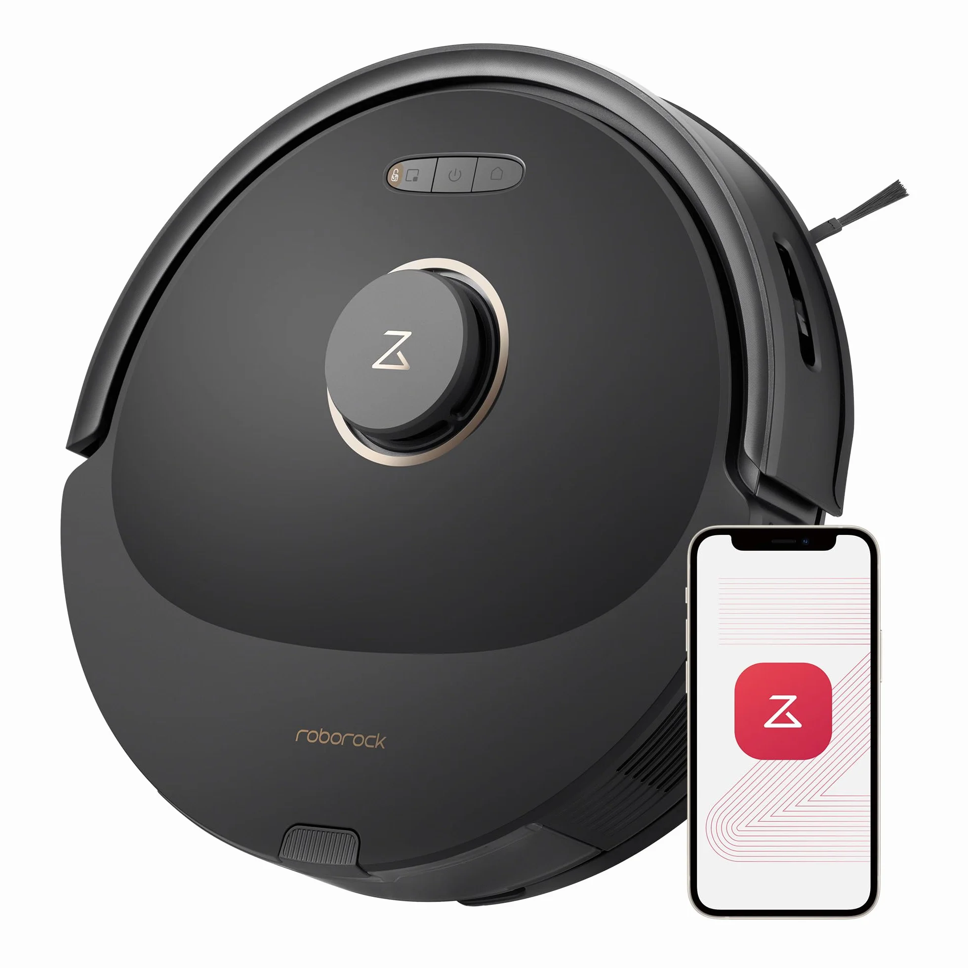 Roborock Q8 Max Aspirateur Robot Laveur 5500Pa Brosse DuoRoller Navigation PreciSense LiDAR Noir Reconditionné