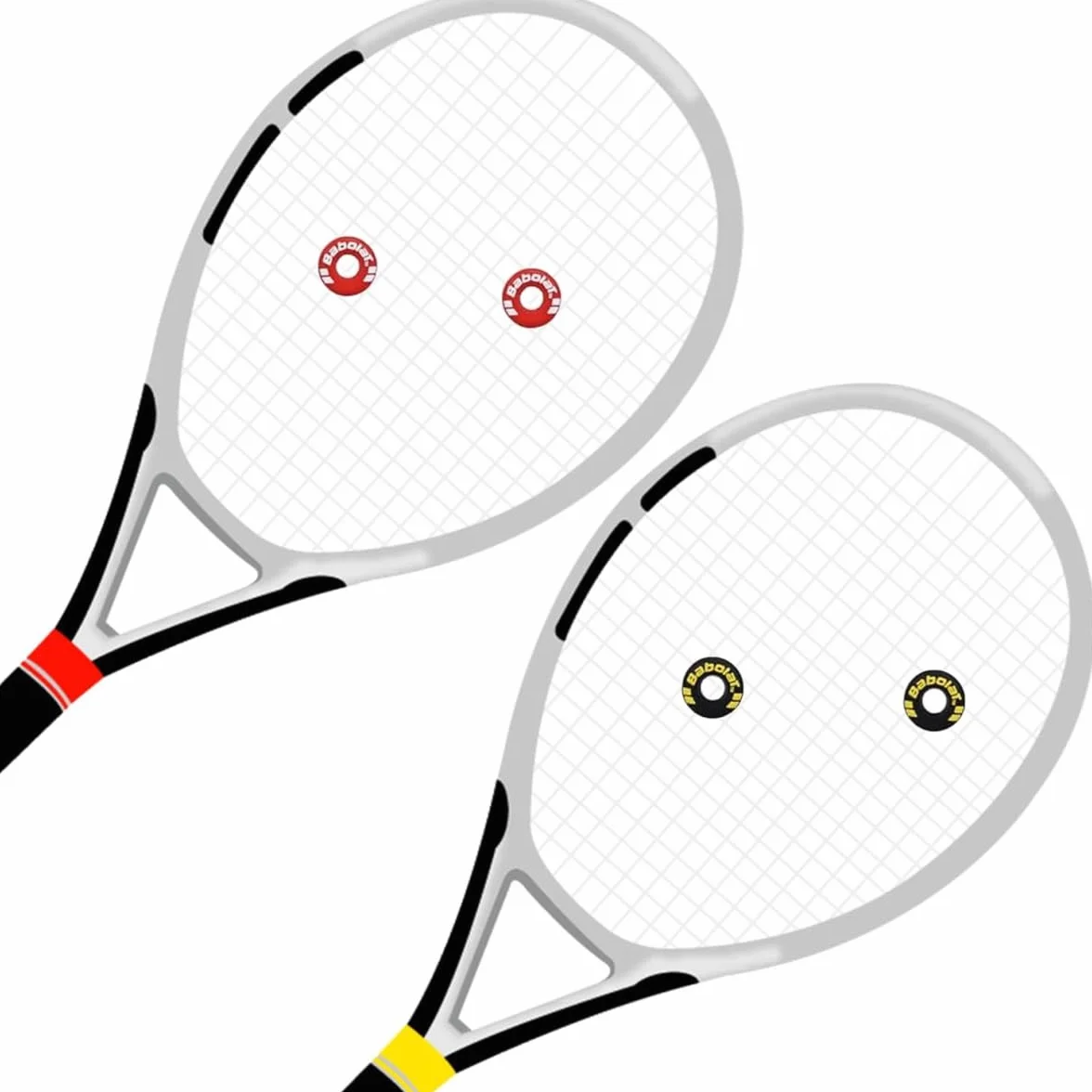 Lot de 12 Amortisseurs de Vibrations en Silicone pour Raquettes de Tennis et Badminton