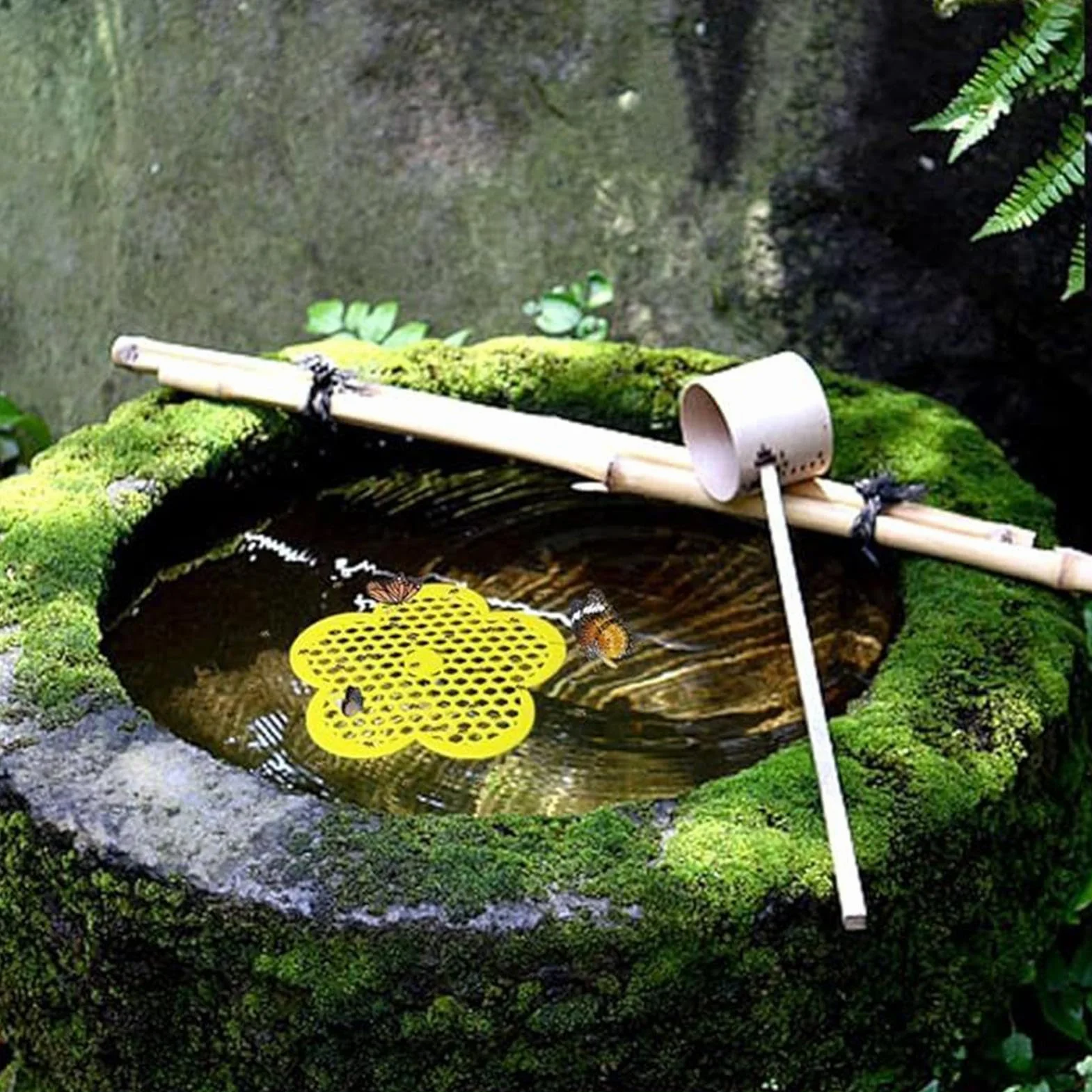 Île Flottante Aux Abeilles Distributeur d'eau Plateau Station Abreuvement Abeilles Plateau Flottant Nid d'abeille Abreuvoir Extérieur Insectes