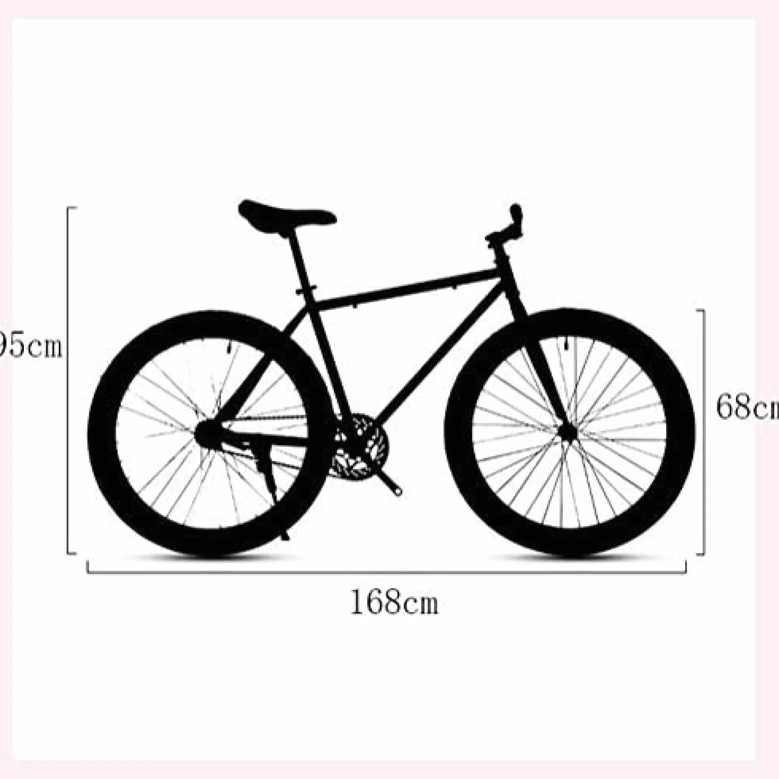 Vélo de Route 24 Vitesses Cadre Acier Haute Teneur Carbone Frein Double Disque Adultes