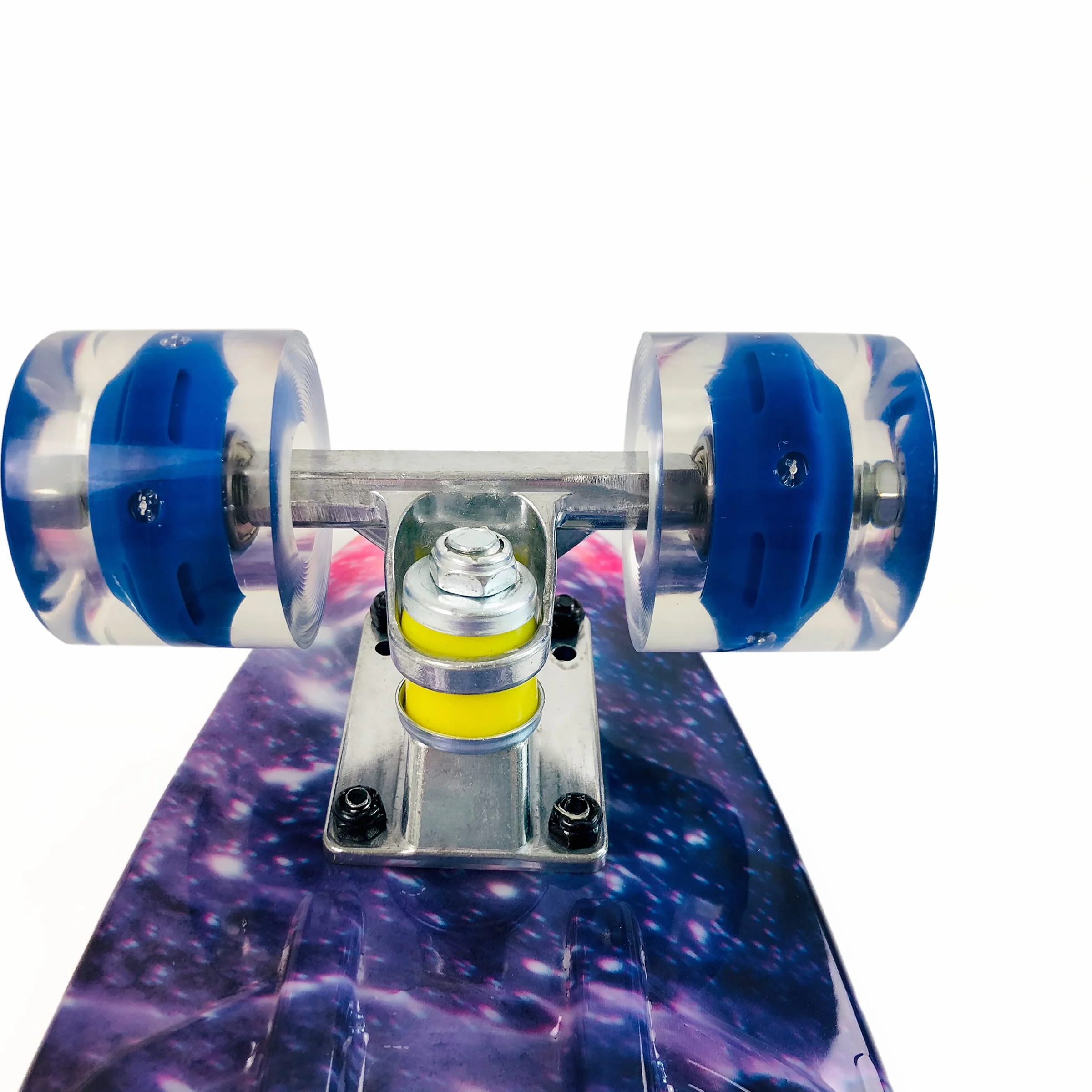 Skateboard Enfants,Mini Cruiser 22 Pouces Skateboard avec Light Up Roues Complete Skateboard pour Adultes Enfants débutants Filles garçons Cadeau d'anniversaire