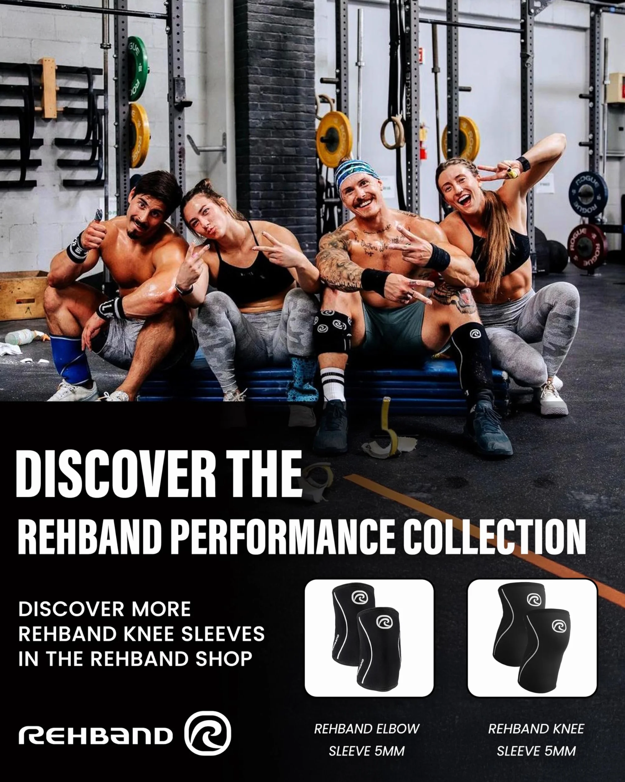 Rehband RX Wrist Support Power Max - Support de Poignet 3 en 1, Wrist Wrap en Néoprène 5 mm