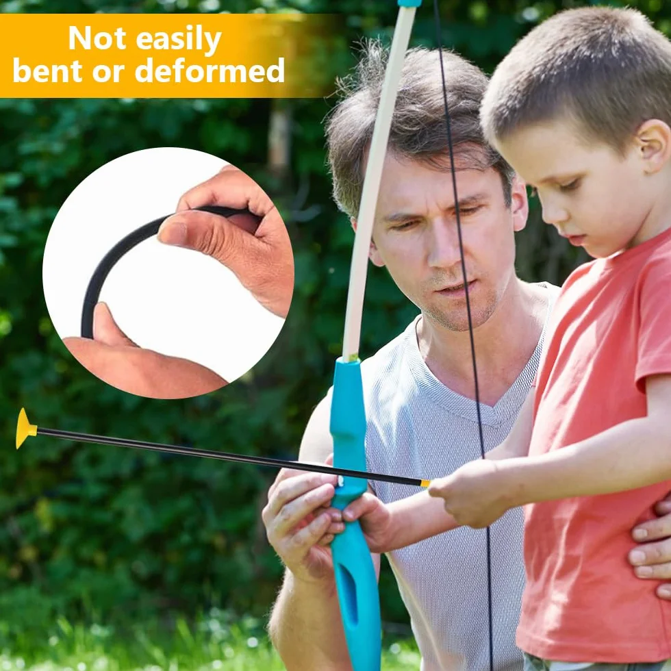 Flèche Ventouse 42 cm Tir à l'arc Flèches de Rechange Jouet Enfant Noir