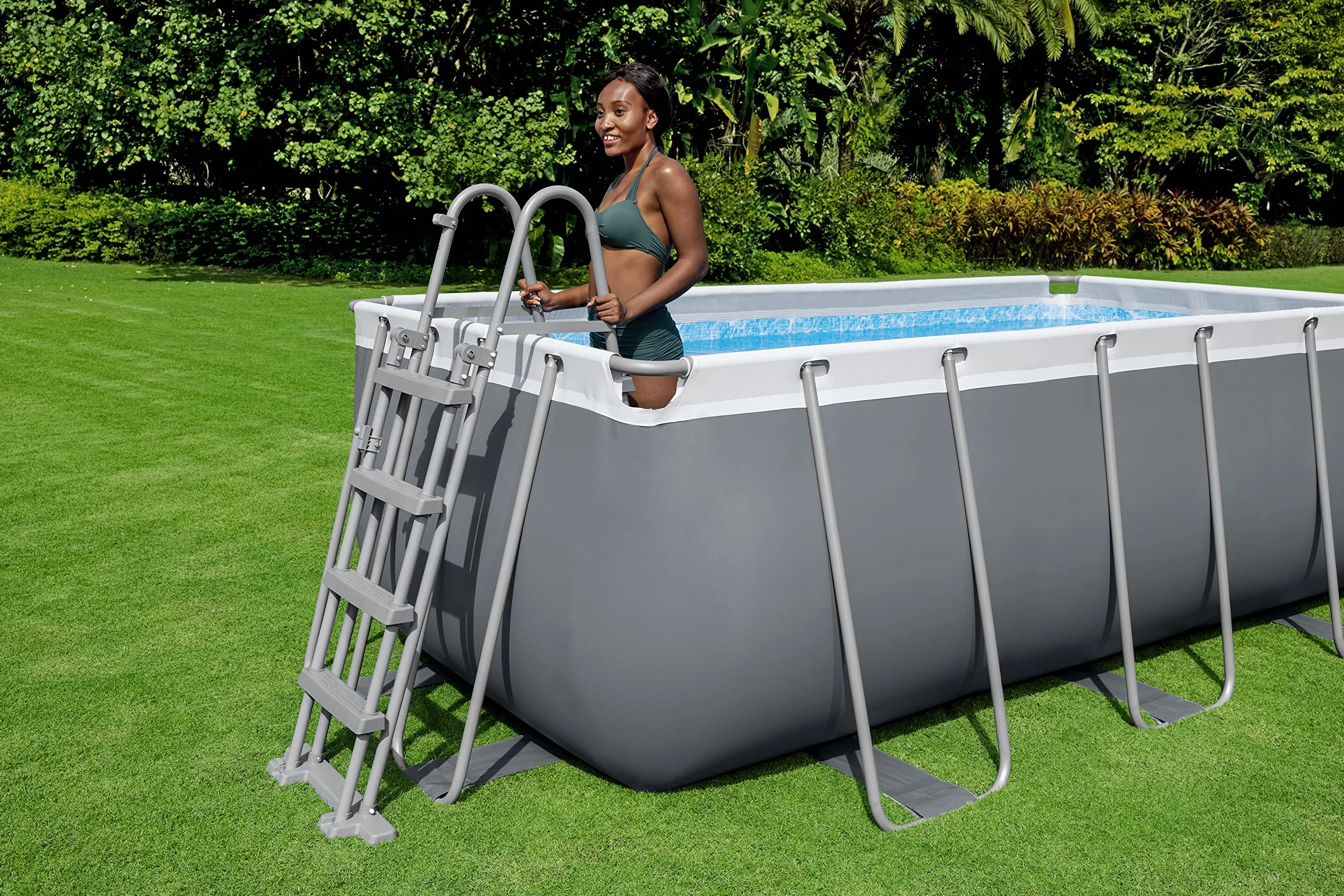 Bestway Steel Pro Max Kit Piscine Hors Sol 412 x 201 x 122 cm Gris foncé