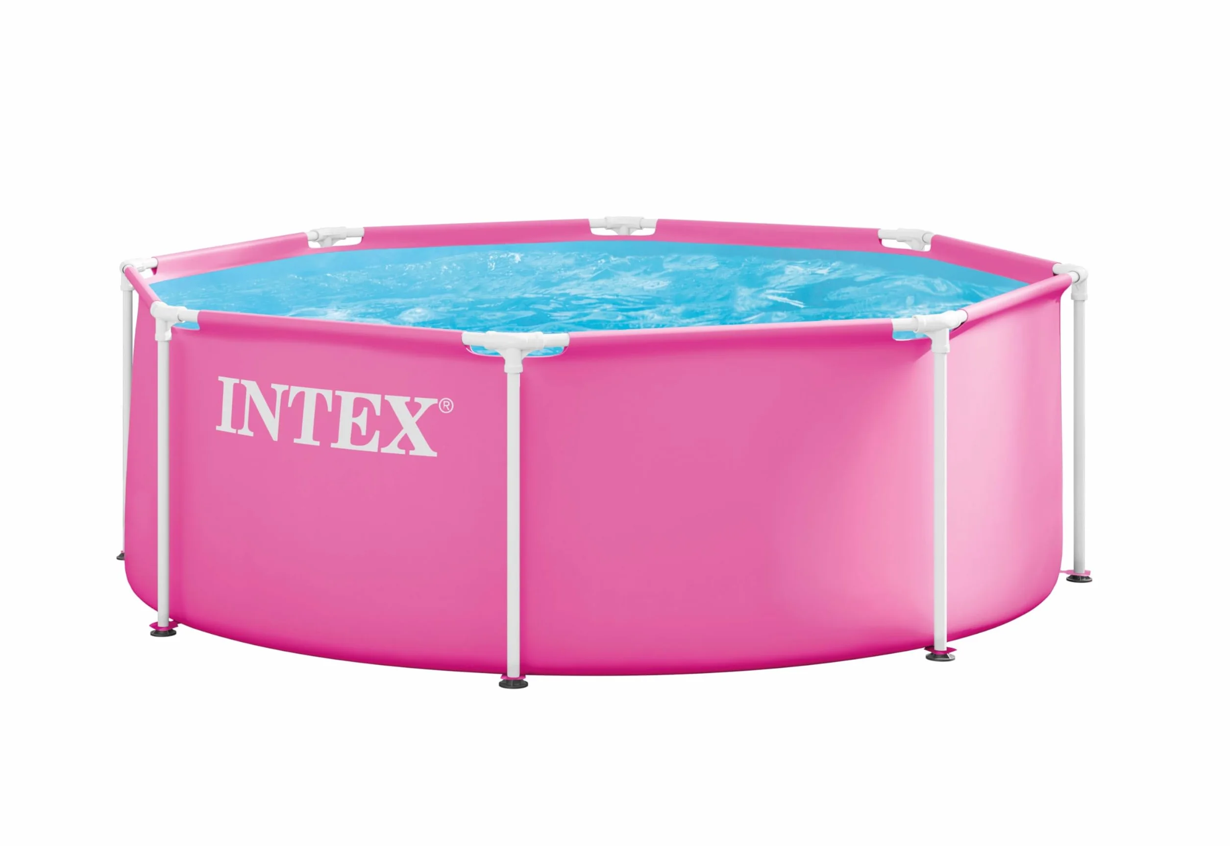 Intex Piscine 28290ND 2,44 m x 76 cm Structure métallique Rose