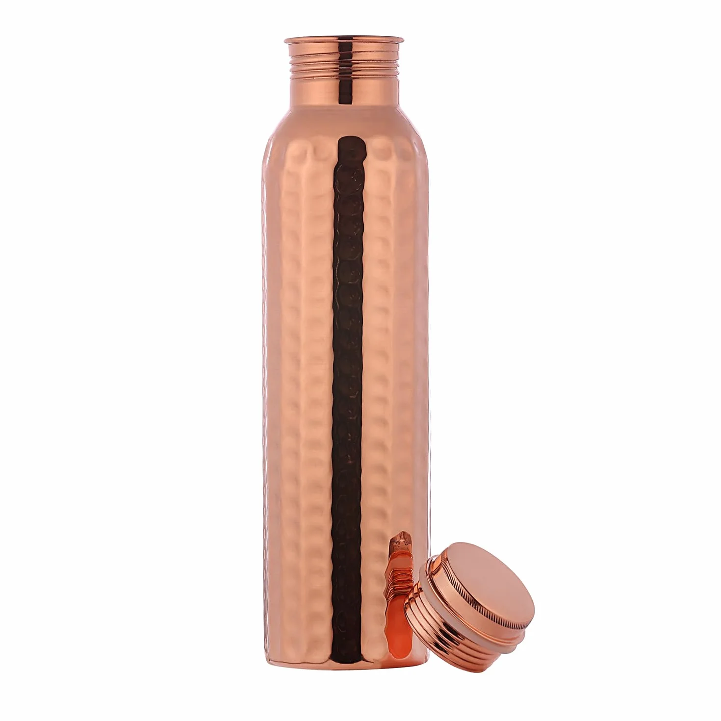 Ancient Impex Gourde en cuivre pur martelé, 1000 ml, sans coutures, étanche, pour bienfaits ayurvédiques