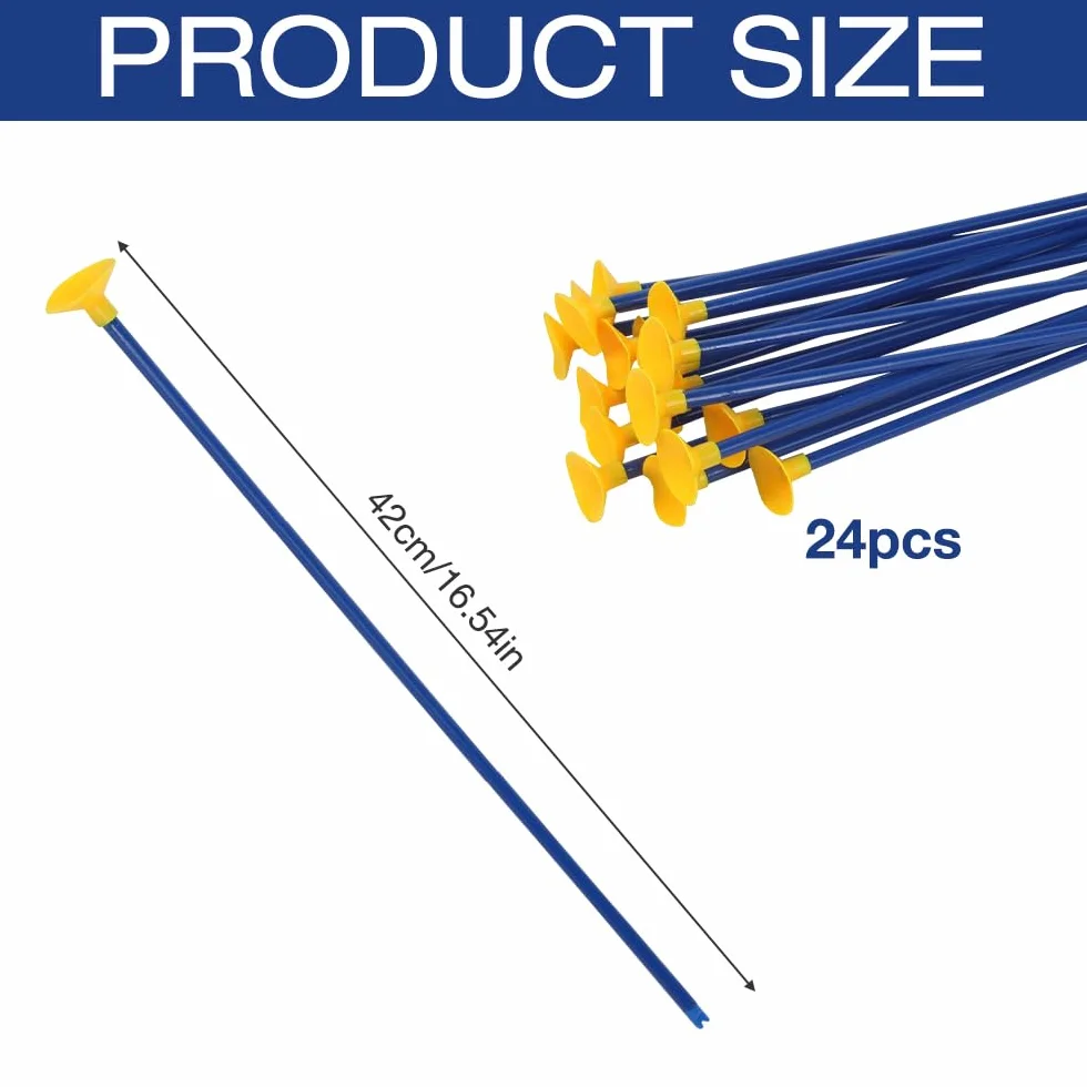 24 Pièces Flèche Ventouse, Flèches de Rechange à Ventouse, 42 cm Tir à l'arc Flèches à Ventouse, Enfant flèche de Jouet, Tir à la Cible Entraînement au Jeu pour Garçons et Filles pour Sébutant