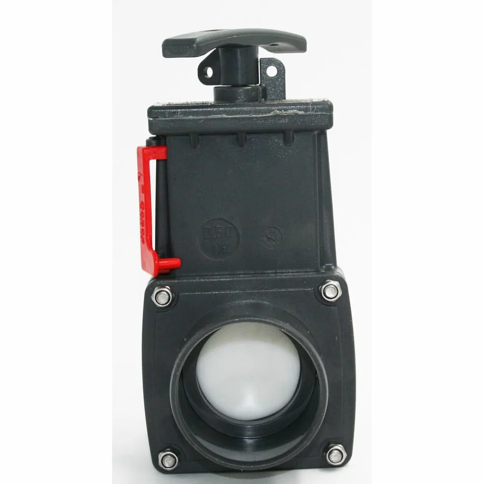 Vanne guillotine PVC ø 50 mm pour bassin aquatique aquaponie