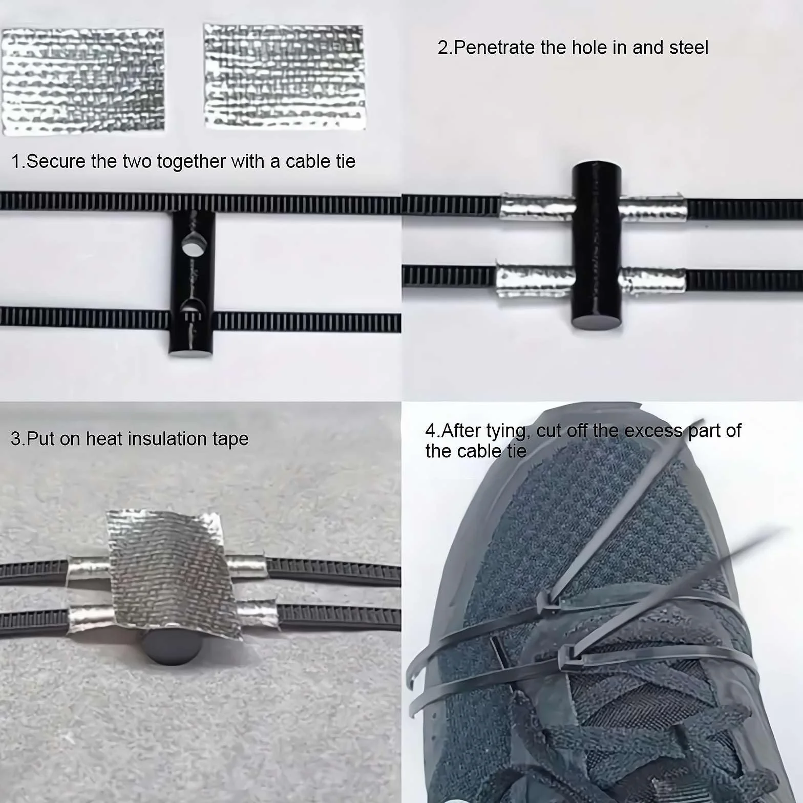 Couvre-chaussures réglable, accessoires de planche à roulettes, outil d'étincelle de friction, tampon pour outil de friction pour vélo, patins de pression des pieds, accessoires pour