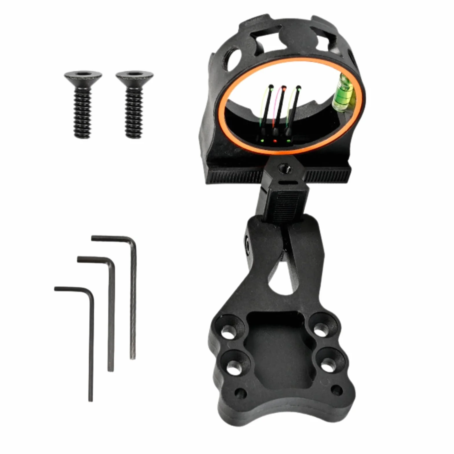 Tir à l'arc Viseur d'arc à Poulies 3 Broches Micro Ajuster 3 Pin Bow Sight Visières pour Arc Composé Alliage d'aluminium Visée d'arc pour la Pratique du Tir à la Cible