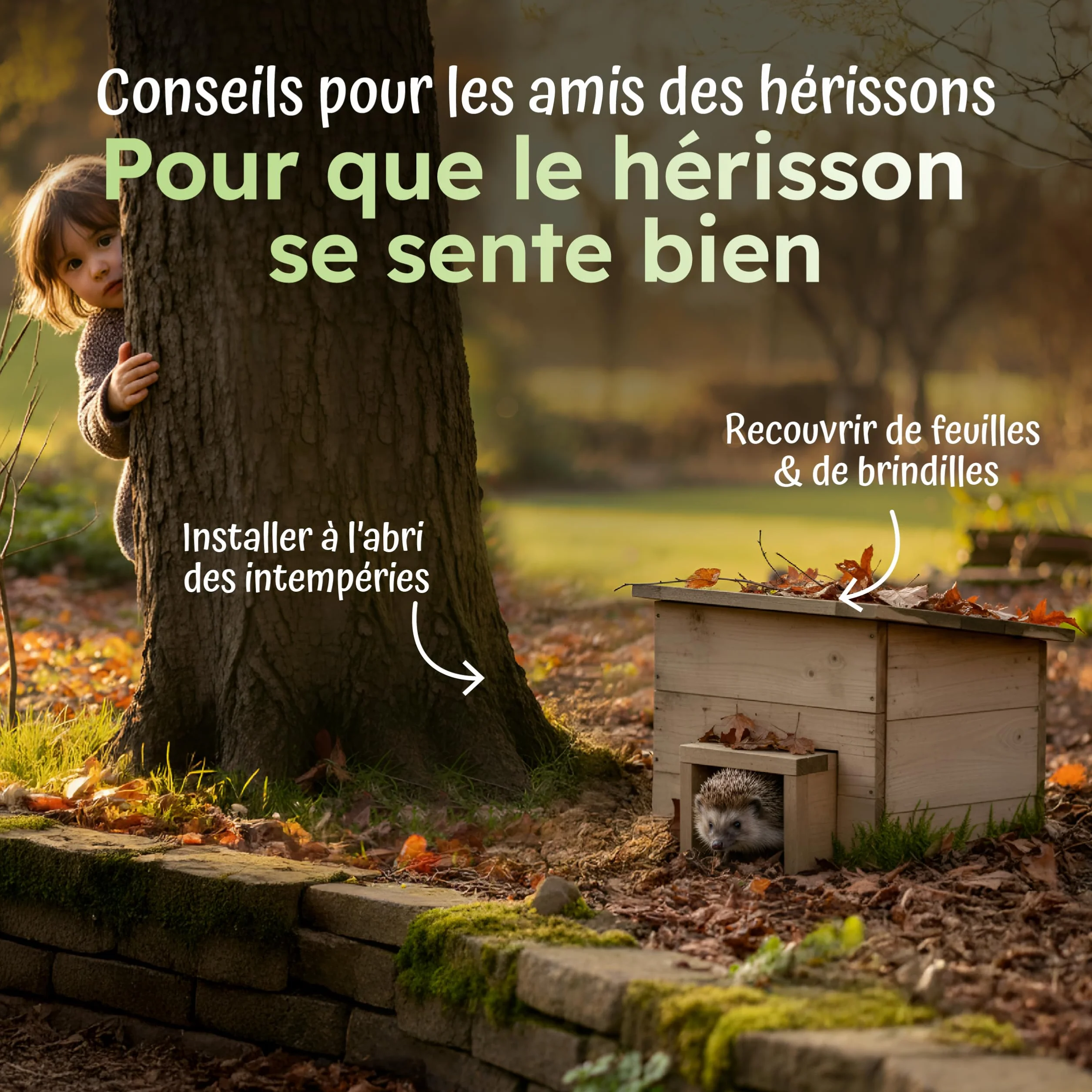 Moorland Abris pour Hérissons en Bois FSC 20×20 cm – Cabane Herisson Extérieur avec Entrée Amovible, Fond & Toit Fixé – Maison Herisson Compact & Prêt à l’Emploi – Modèle IH6