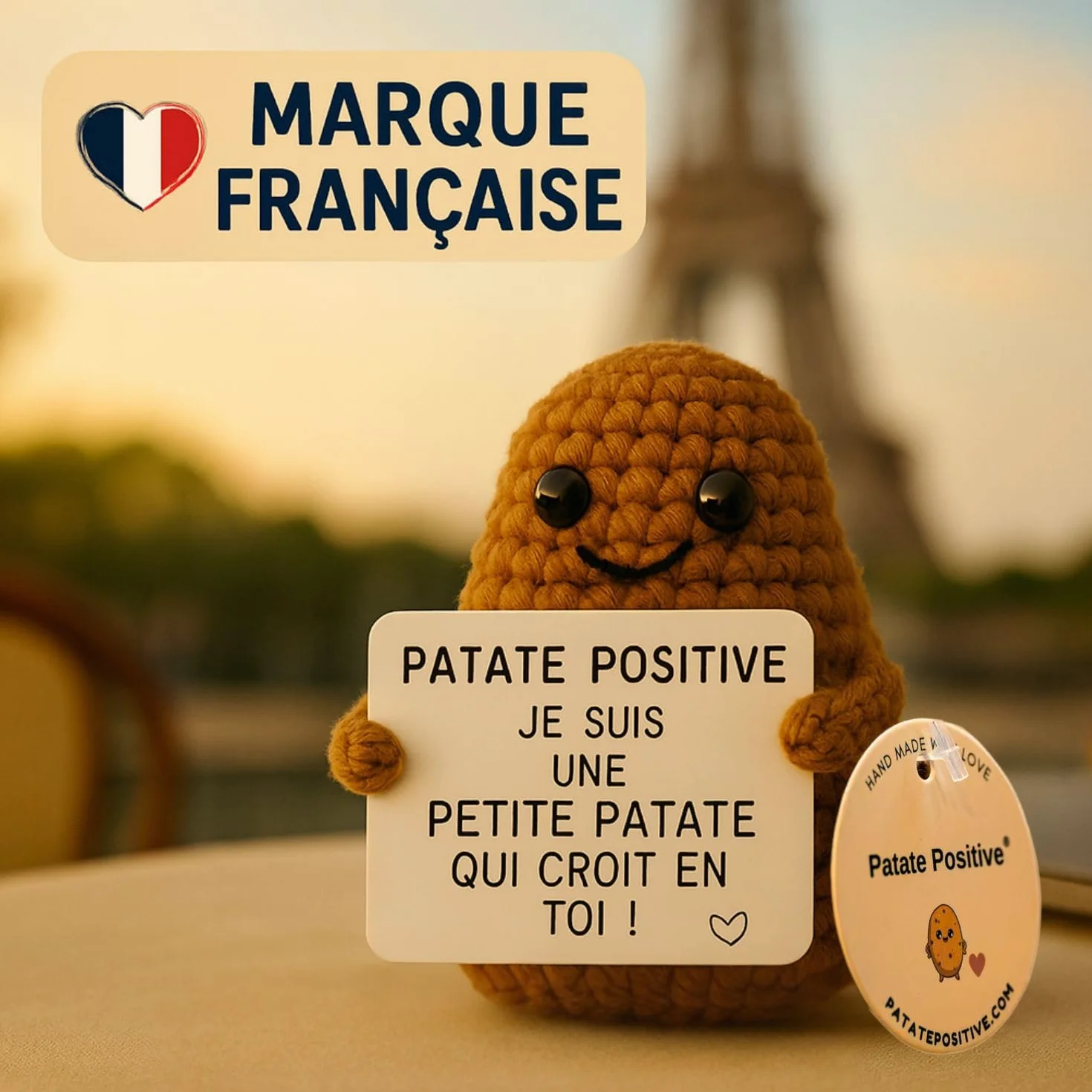 Peluche Motivation Patate Positive Cadeau Original Decoration Maison Anniversaire