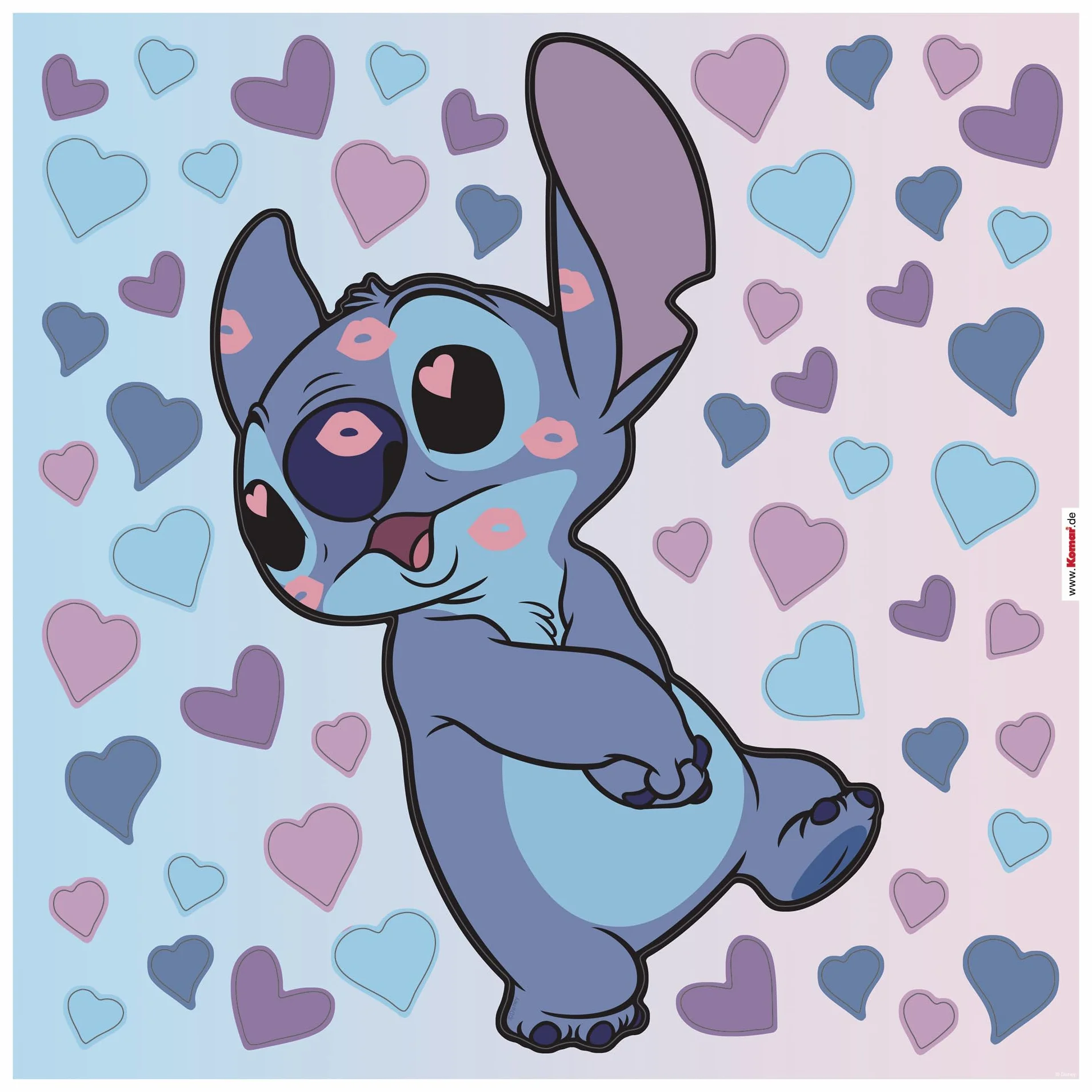 Disney Stitch Sticker Mural Autocollant 33 x 33 cm