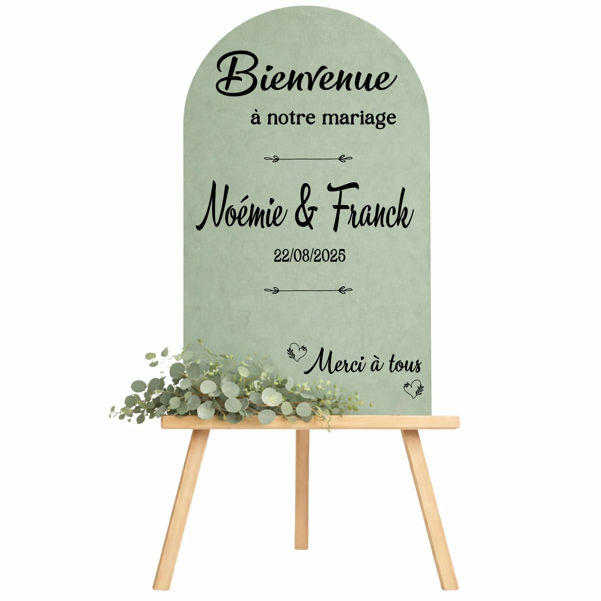 Sticker personnalisé mariage baptême anniversaire décoration événement bois miroir plexiglas fabrication artisanale française