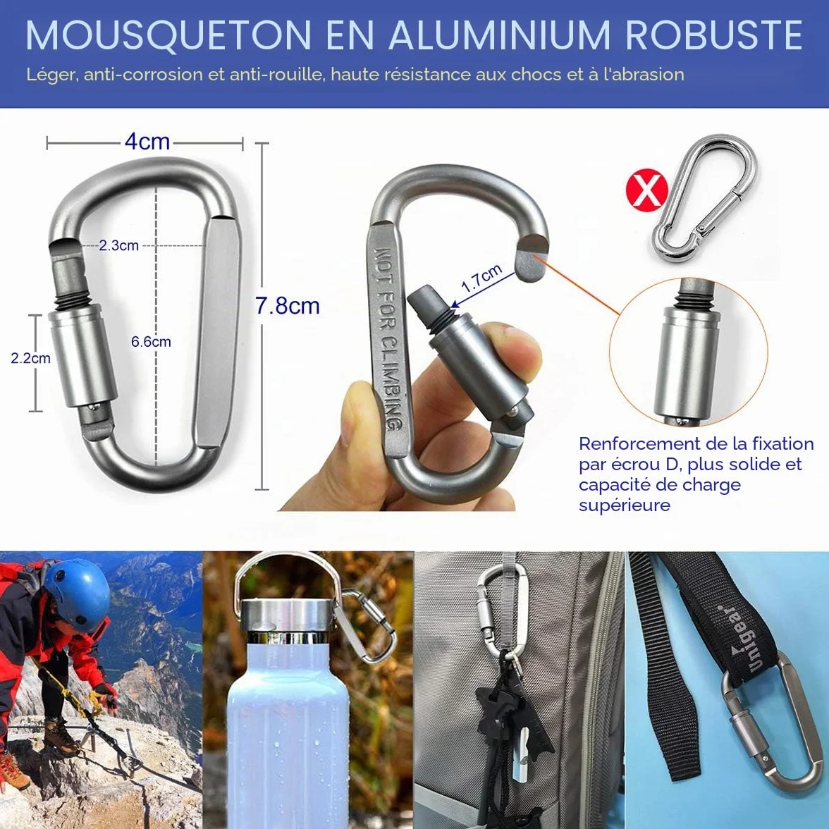Unigear Sac Tactique Ceinture, Sacoche Ceinture Molle EDC 1000D/ Sac Multifonctionnel avec Un Mousqueton pour Cyclisme, Randonnée, Alpinisme Course Sports Extérieurs