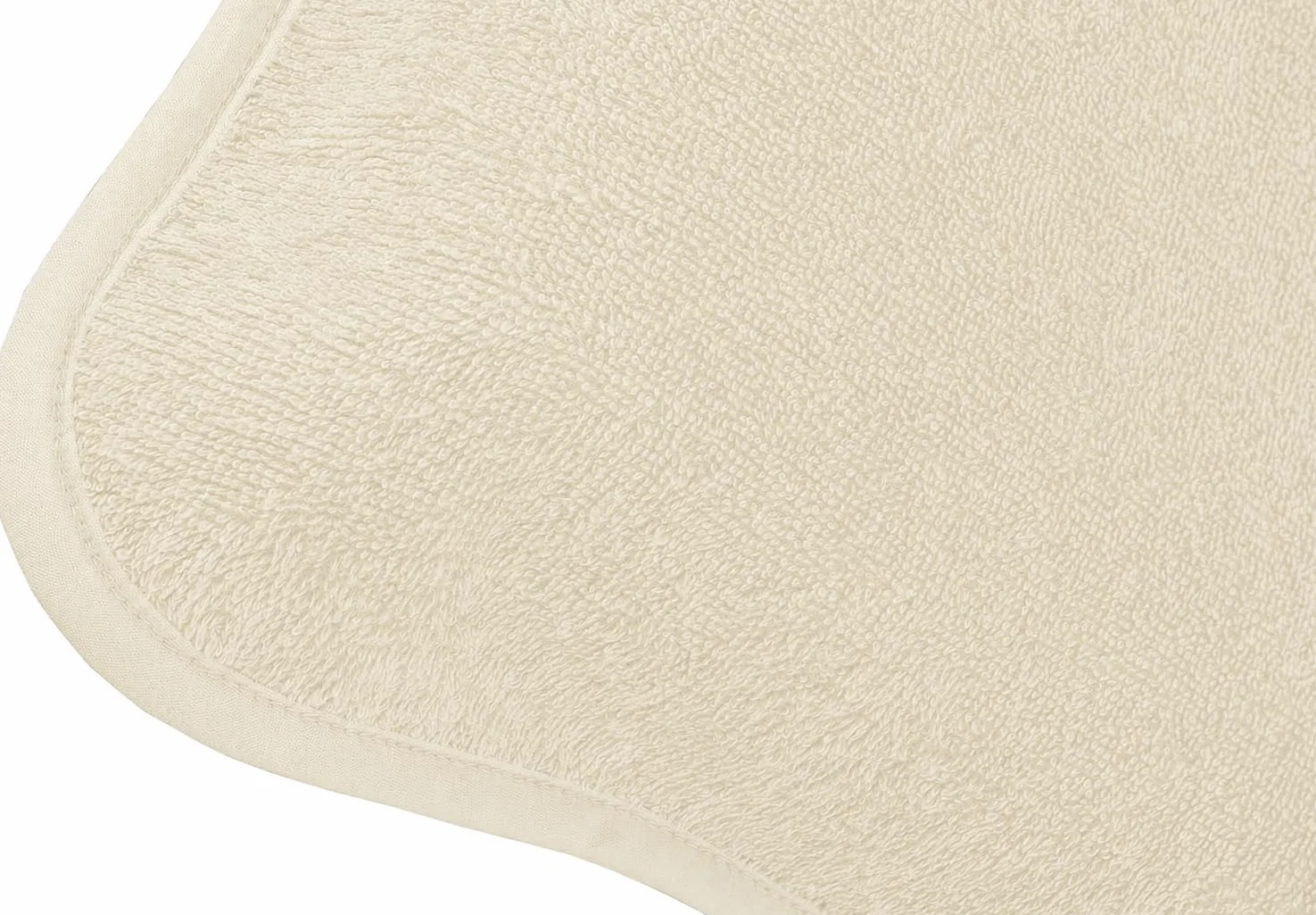 Housse de Protection pour Chaise longue 75x200 cm – Serviette en Tissu éponge 100% Coton – lavable, antidérapante, certifiée Öko-Tex 100 – Crème