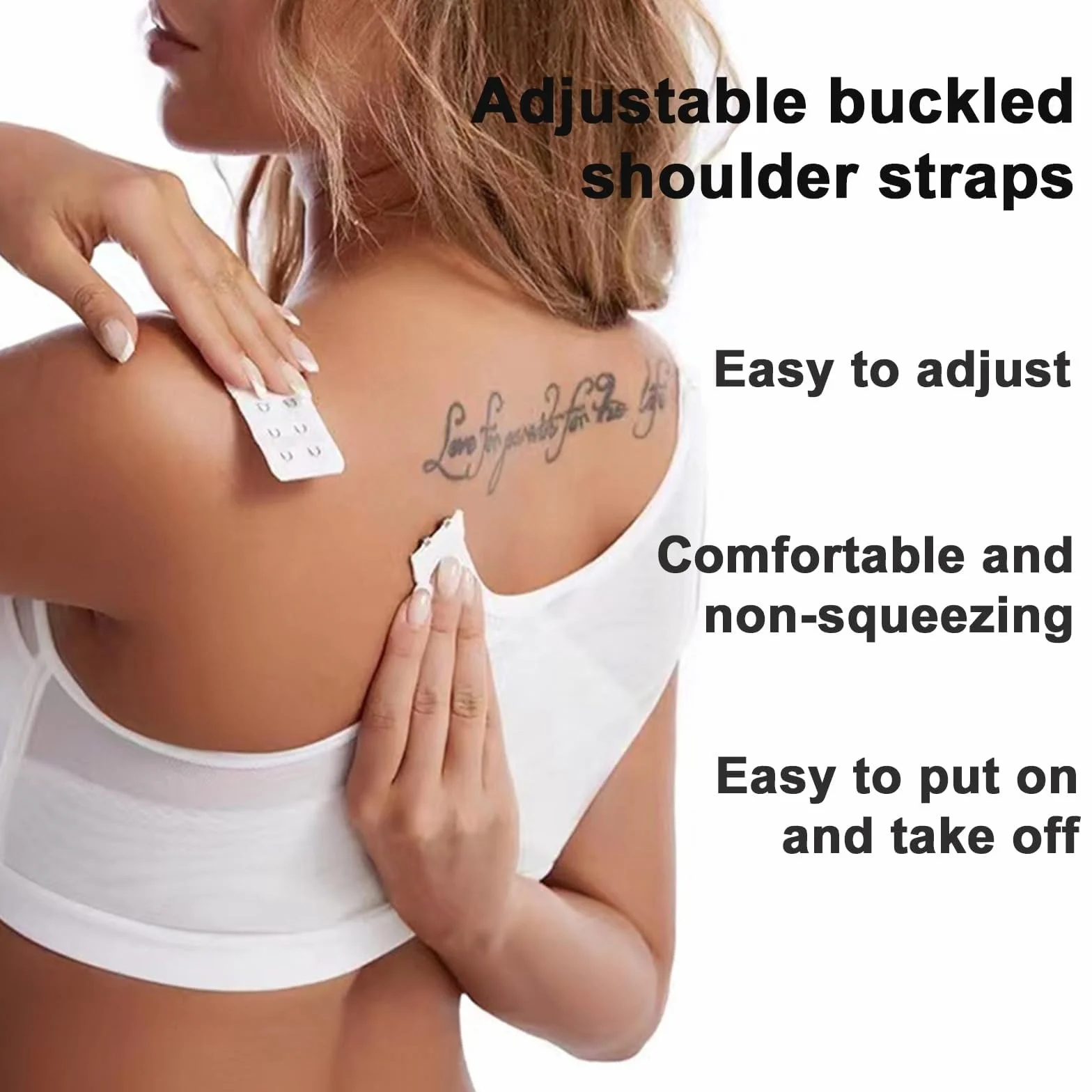 Forme Science Soutien-Gorge Posture Correcteur Femme Fermeture Avant Posture Soutien sans Fil Couverture Complète Soutien-Gorge Sport 2 Débardeur Manga