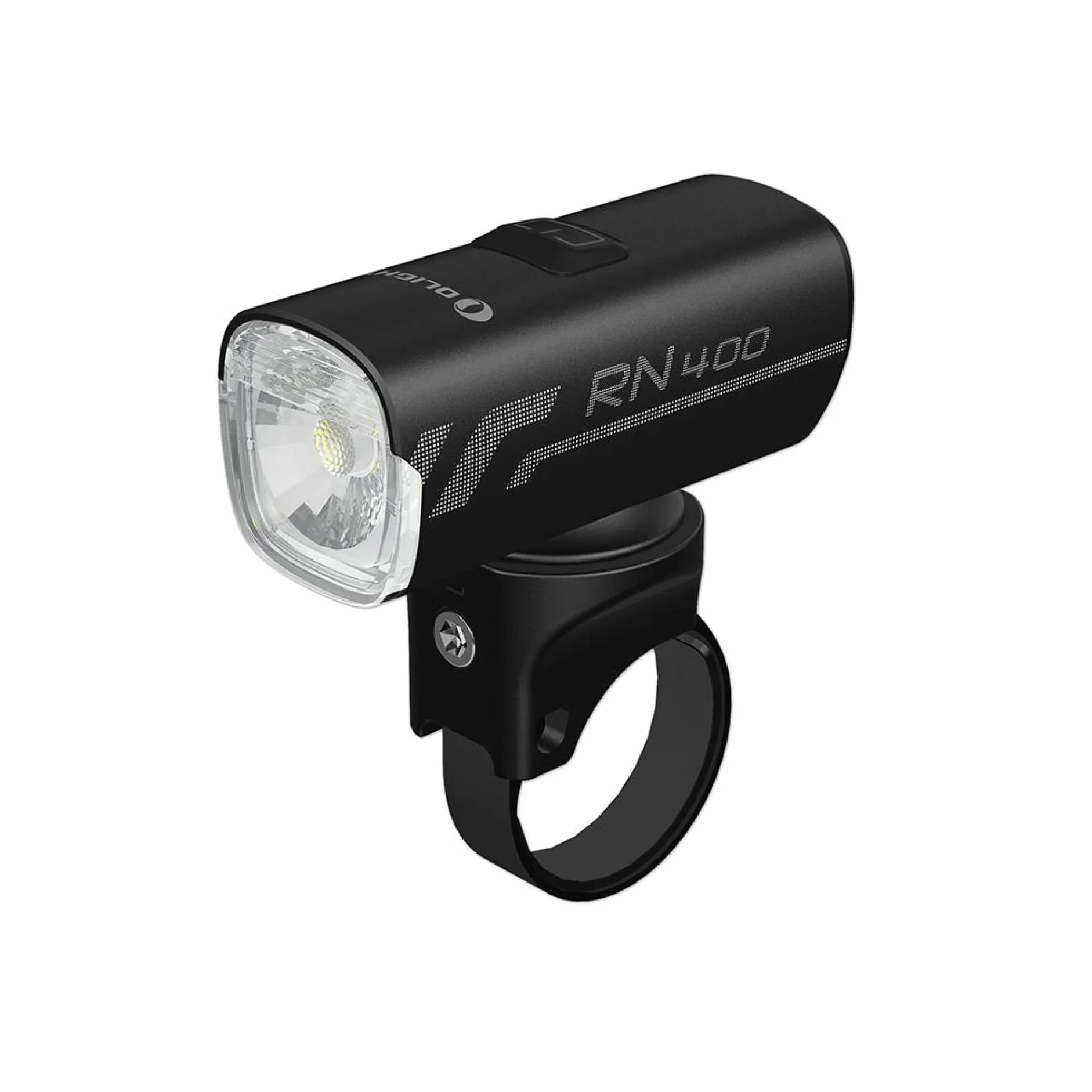 OLIGHT RN 400 Lumière de Bicyclette 400 Lumens L'Autonomie 7H Appuyez Pendant 5S Éclairage de Vélo Étanche IPX 7 Projecteur Avant de Bike Puissant pour la Déverrouiller Phare Rechargeable Rapide