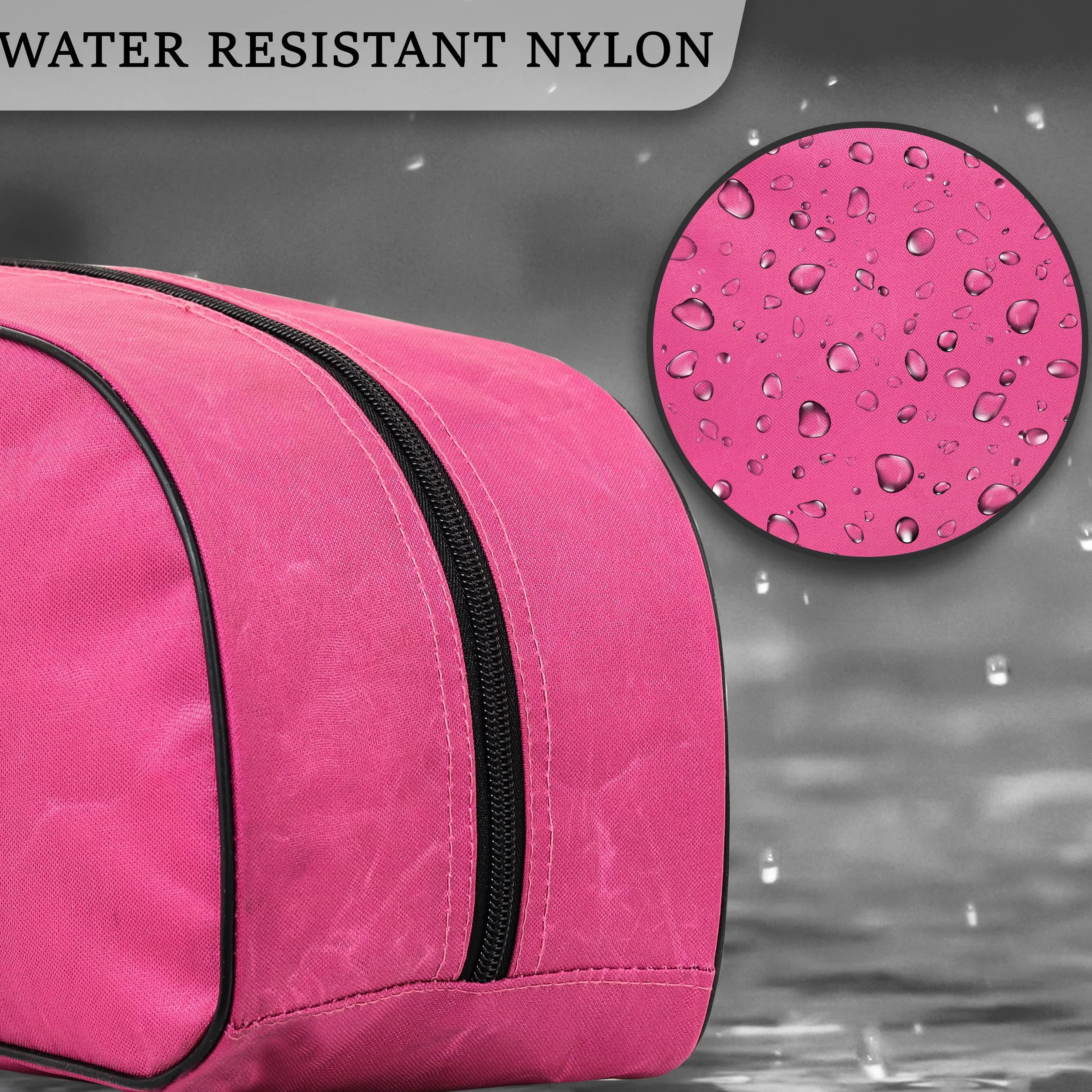 Sac à chaussures de sport résistant à l'eau, rose, avec poche intérieure