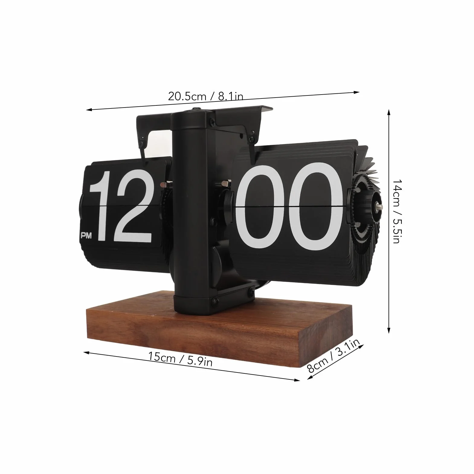 Horloge à Bascule Rétro Vintage Numérique Rabattable Mécanique à Piles