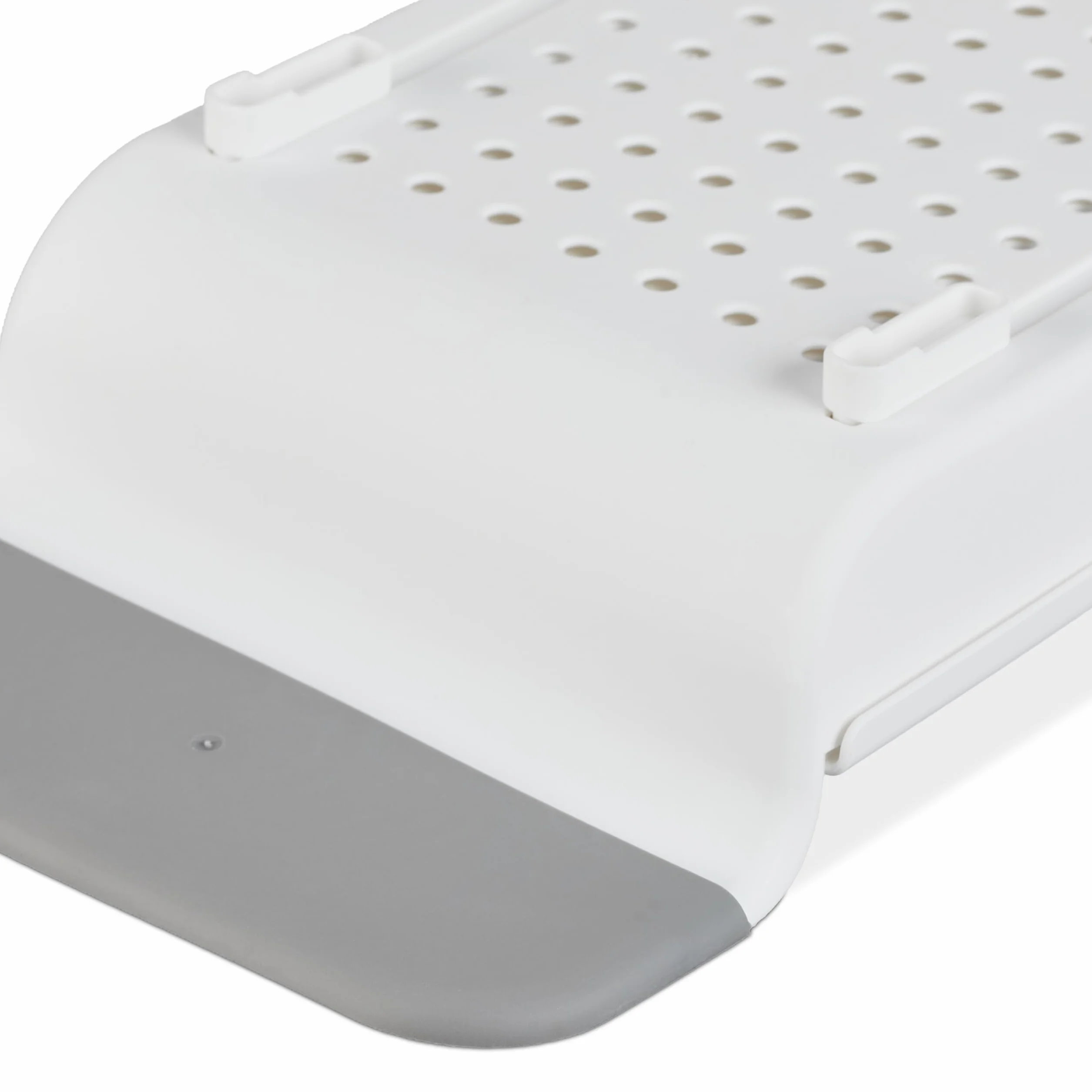 Relaxdays Plateau de Baignoire Pont Extensible 55,5-78 cm Plastique antidérapant Blanc
