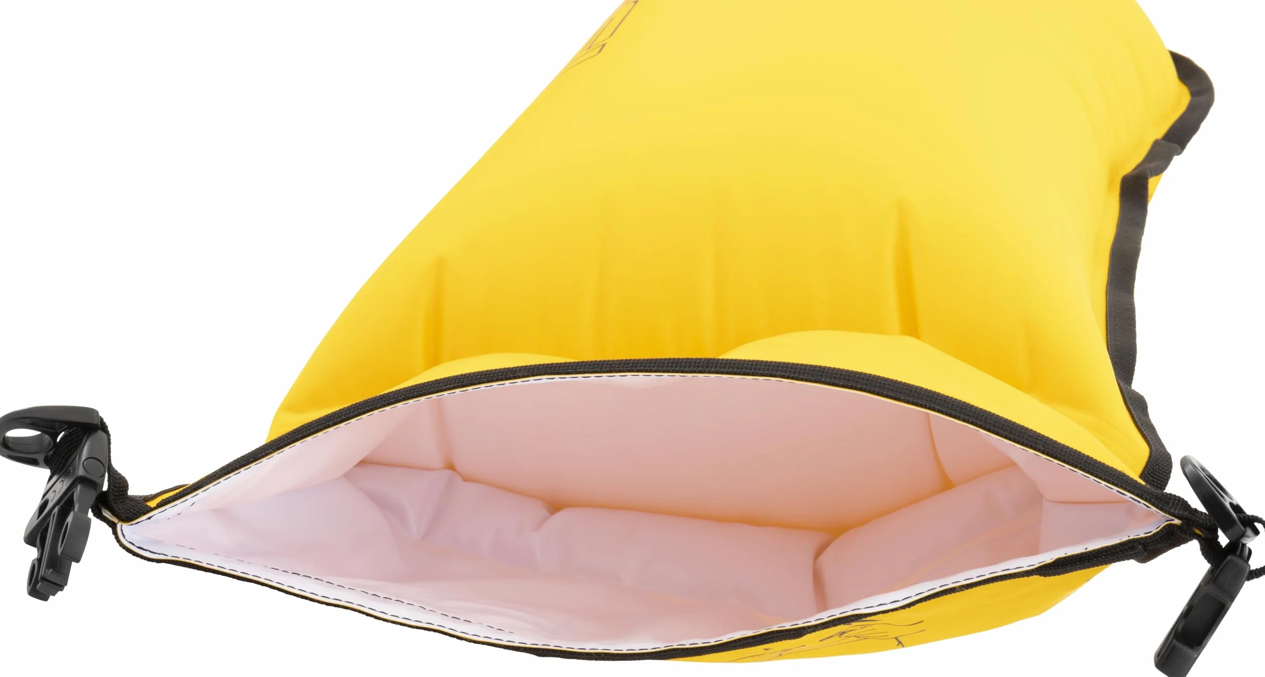 Cressi Glide Pro Swim Buoy 28L Yellow - Bouée Jaune de Signalisation, Gonflable, Haute Visibilité et Pratique, pour Les Nageurs, Plongeurs et Triathlètes Lors d'Activités en Mer ou en Eaux Libres