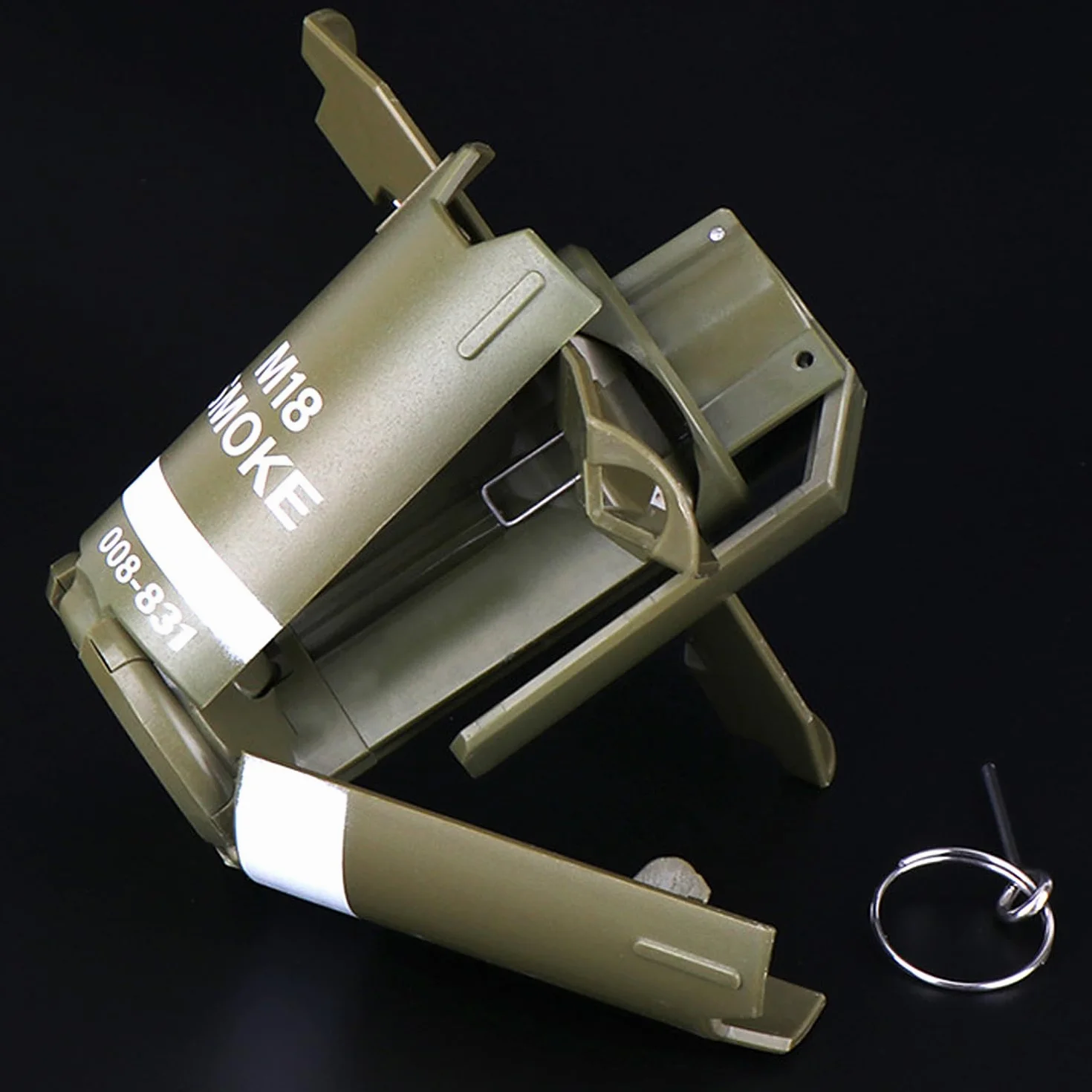 M18 Grenade Jouet en plastique Grenade à main Jouet pour l'extérieur CS Jeu Cosplay Accessoires Cadeau 14+ (Vert)