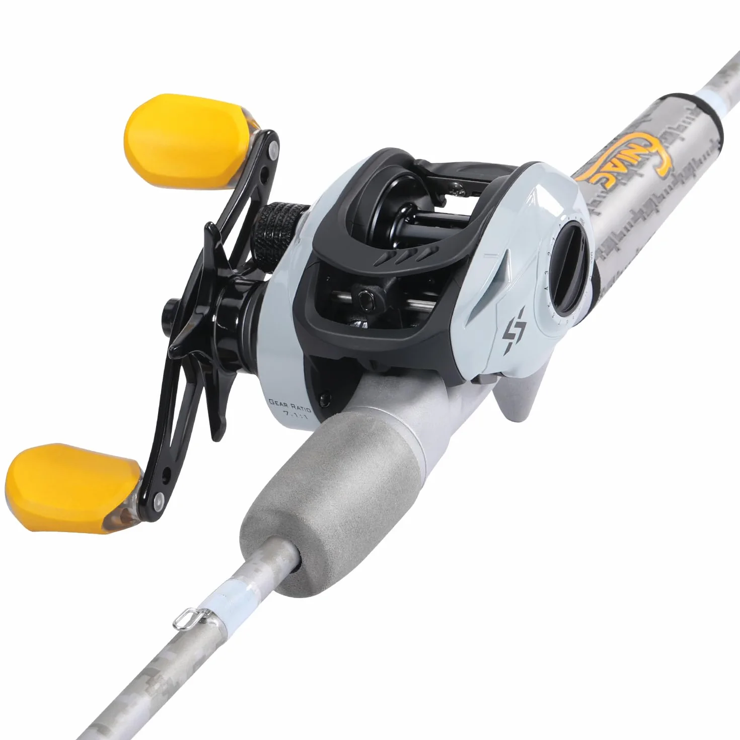 Sougayilang Canne à pêche Combiné Spinning Casting Graphite 2 pièces Moulinet pour Bar