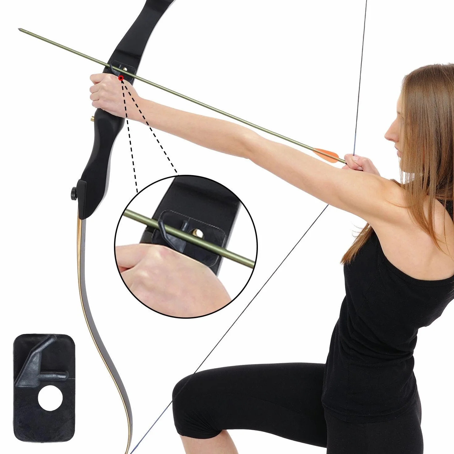 Support d'arc Et De Flèche 12 Pièces, Support De Flèche en Plastique, Accessoires De Tir À l'arc, Outils De Cible De Tir, Aides À L'Entraînement Au Tir À l'arc