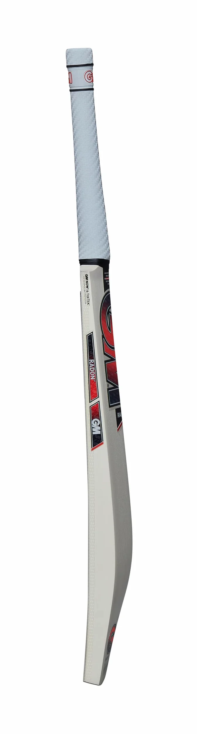 Gunn & Moore GM Batte de Cricket | Radon | Saule Anglais Prime | DXM, ToeTek | Disponible en Tailles 1 à Pleine Taille