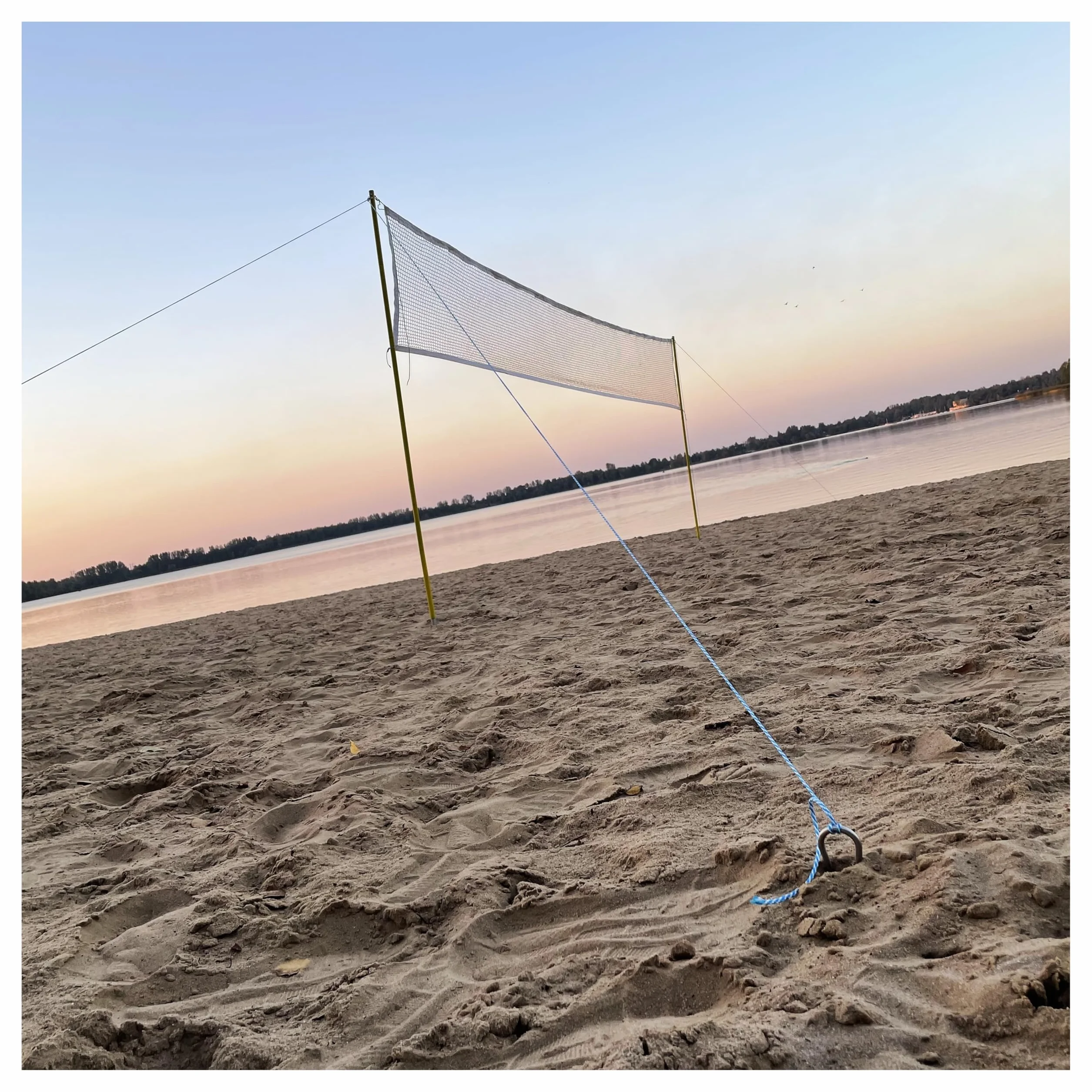Kit de Filet de Volley de Plage - Badminton - Tennis - 6,5 x 0,75 m - 12 Poteaux de Filet en Acier - Kit de Fixation - Noir