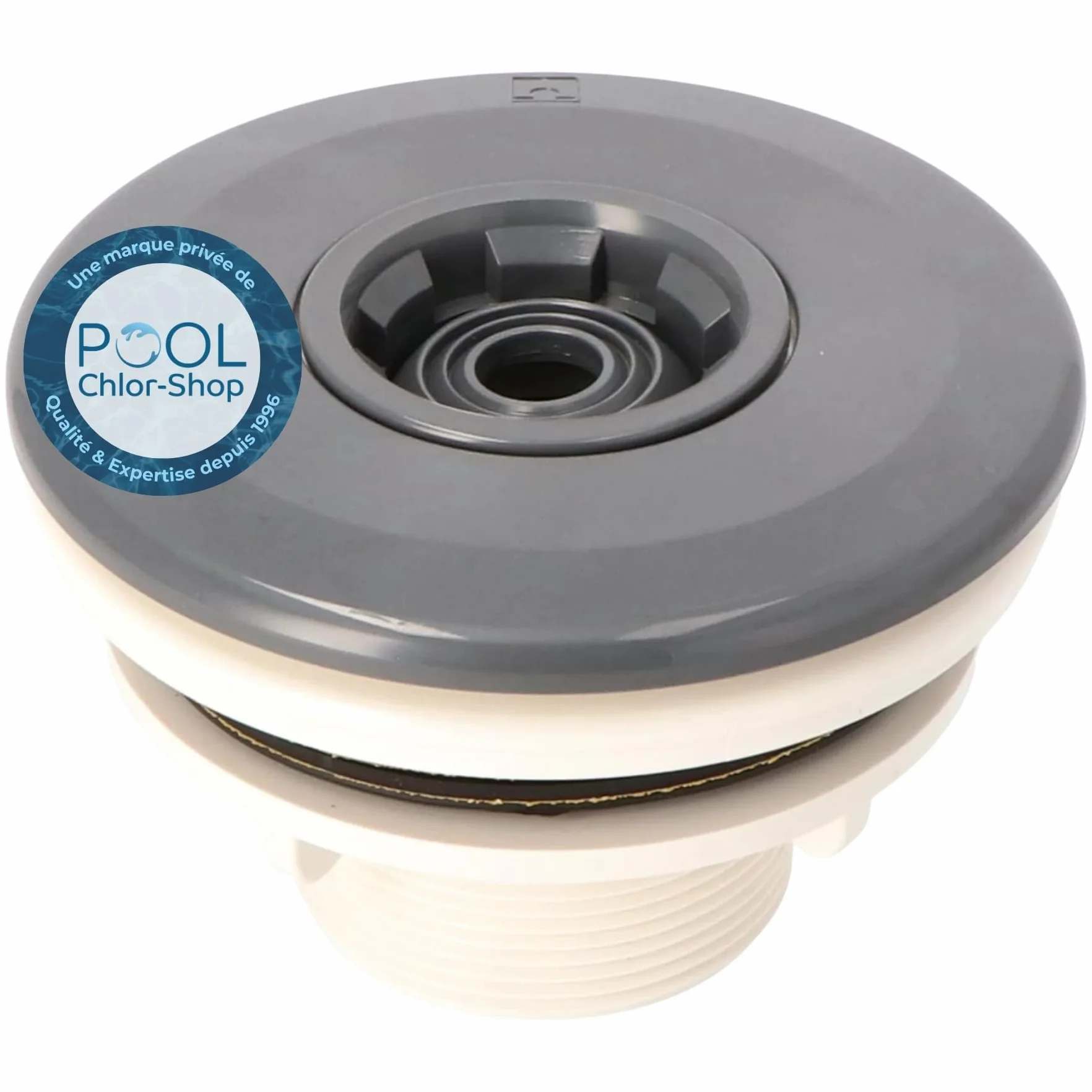 Buse de refoulement sans Grille Anthracite pour Piscine avec Liner, Bassin en Béton ou Polyester