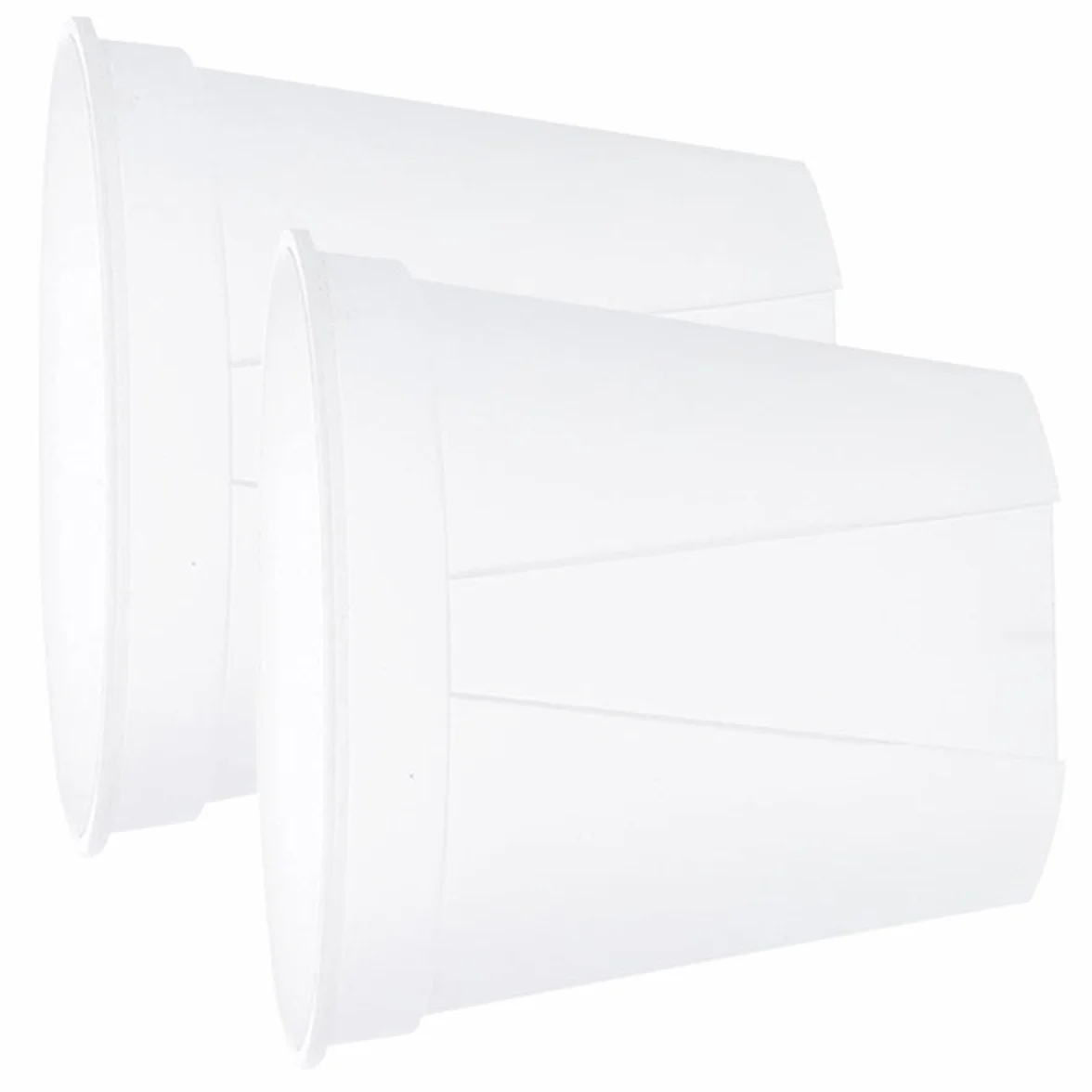 DOITOOL Lot de 2 Jardinières à Orchidées Transparentes en Plastique avec Trous de Drainage Ø27 cm
