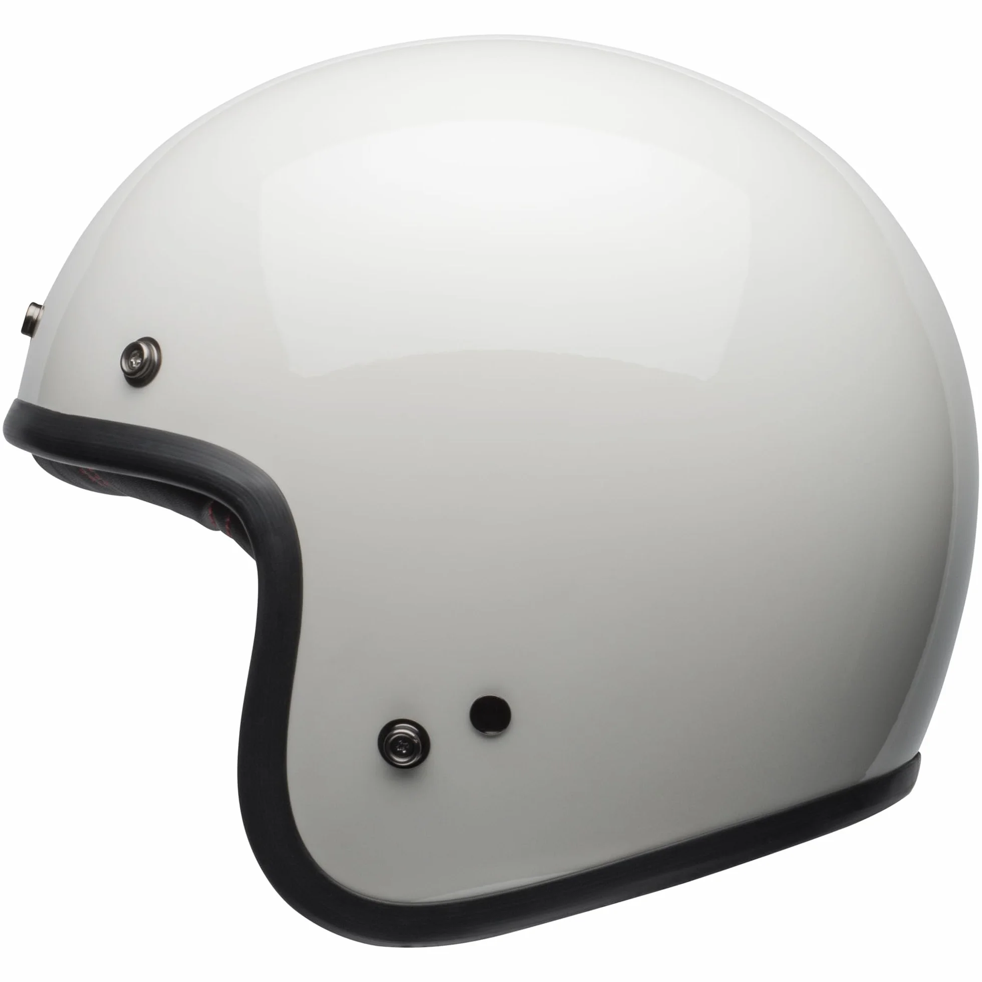 Bell Custom 500 Solid ECE – Casque Moto homologué ECE 22.06 – Casque Vintage – Coque en Fibre de Verre – Doublure Amovible –