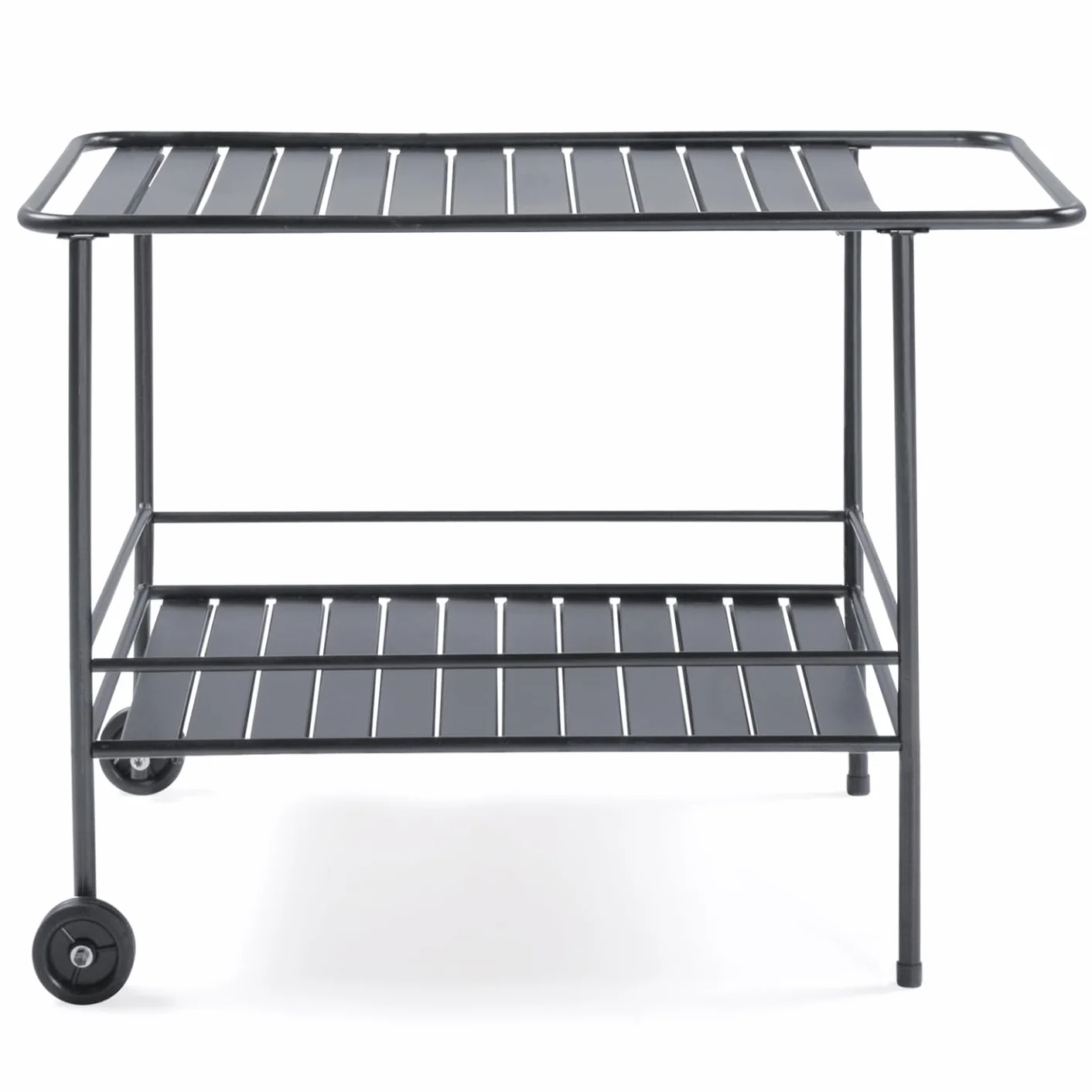 Desserte extérieure en métal Chariot à plancha 100 CM Gris Anthracite