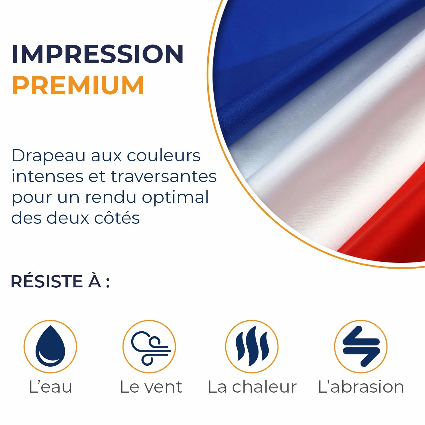 AZ FLAG Drapeau France 150x90 cm Français 100% Polyester avec Oeillets Métalliques