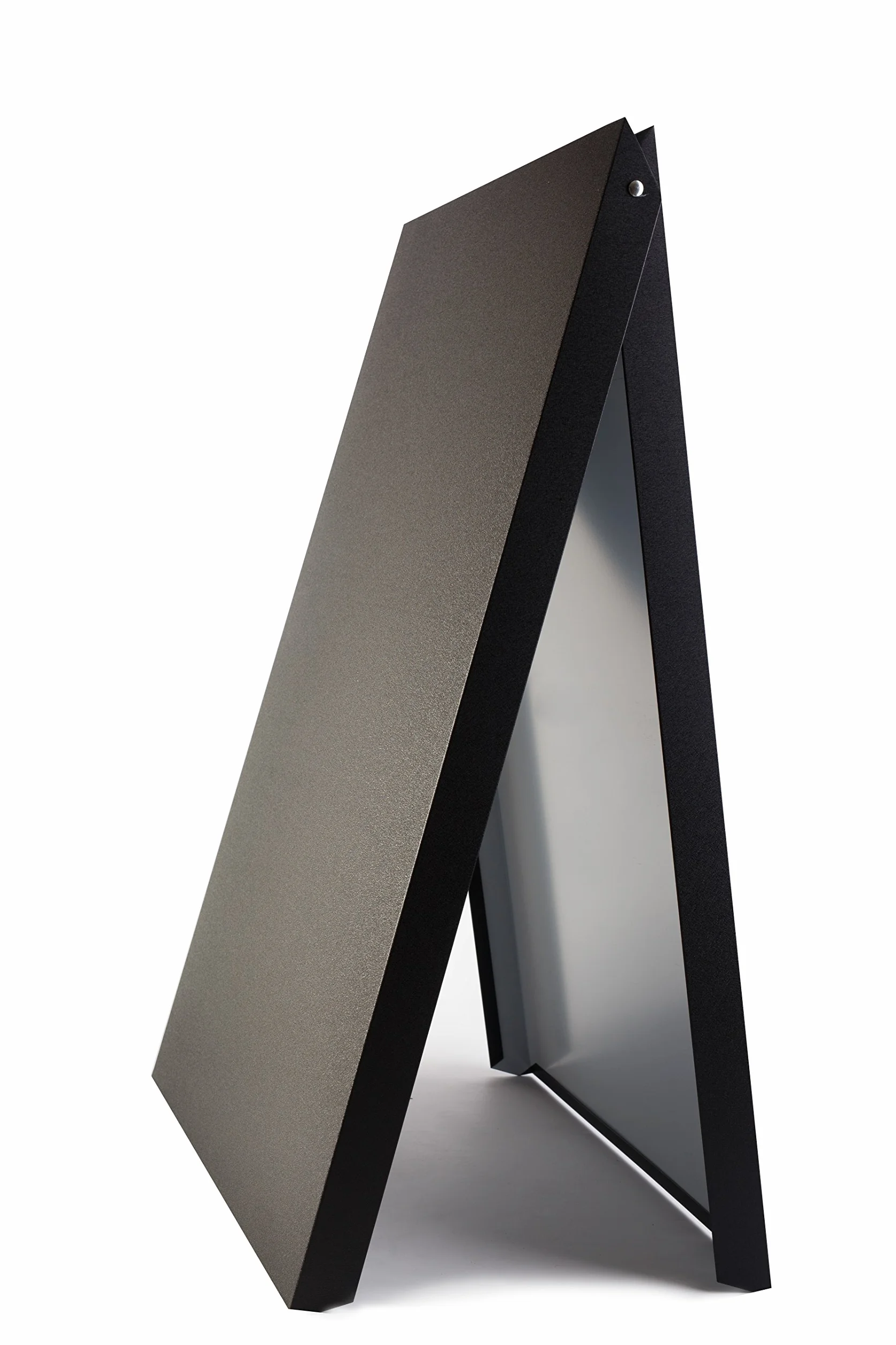 Homcom Tableau noir panneau Trottoir planche STOP CHEVALET affichage Support métal BLACK