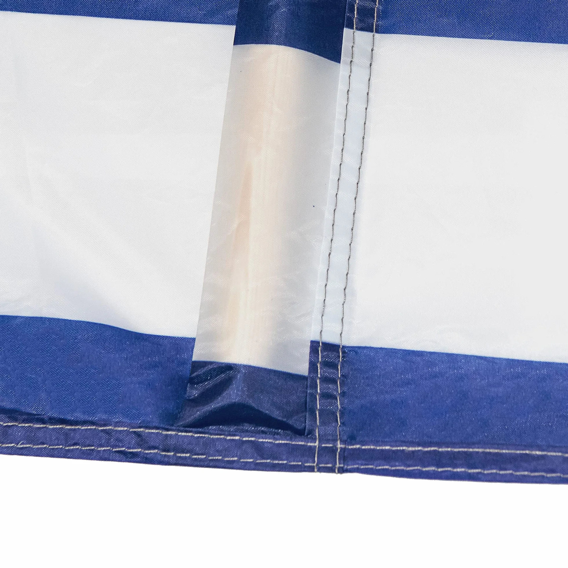 Idena - Pare-vent bleu et blanc avec barres en bois, sangle de transport et sangles de fixation, 80 x 600 cm ou 80 x 800 cm, brise-vue pour la plage, le camping et le jardin
