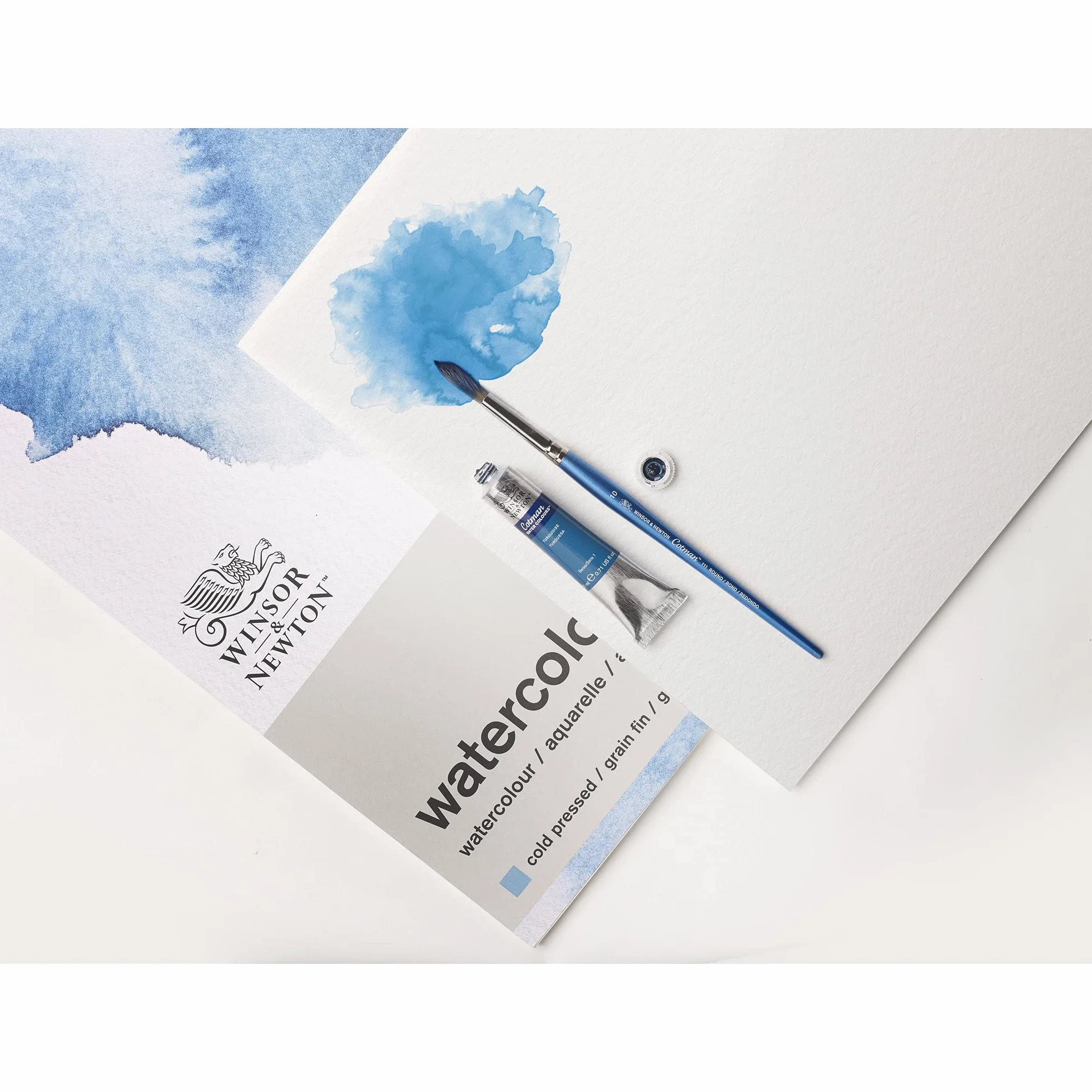 Papier Aquarelle Winsor & Newton Bloc Grain Fin 300G A5 12 Feuilles