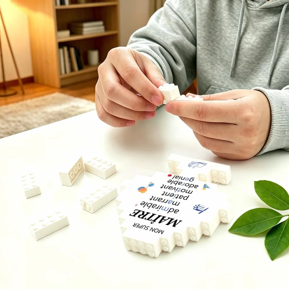 Plaque Décorative en Forme de Puzzle pour Maître d'École, Cadeau Original Fin d'Année