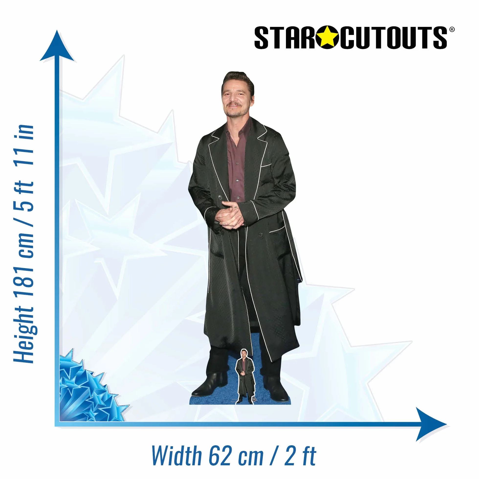 Pedro Pascal Star Cutouts CS1077 Découpe Carton Grandeur Nature