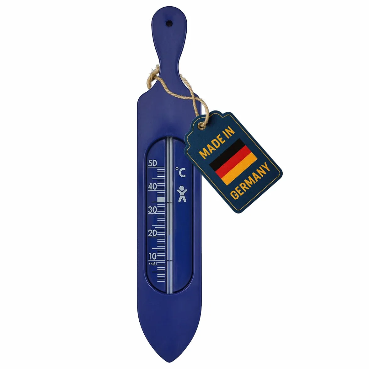 TFA Dostmann Thermomètre de bain analogique 37 x 11 x 195 mm Bleu