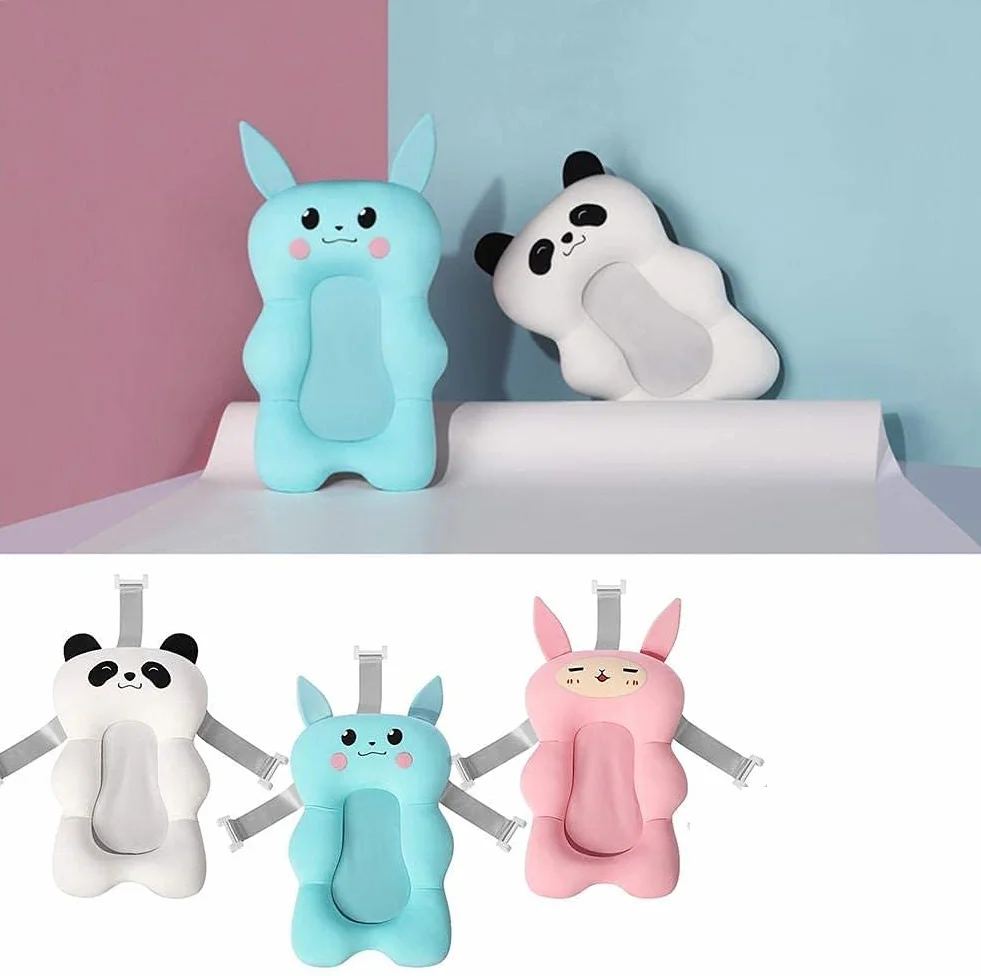 Tapis de Bain Flottant Pour Bébé Coussin Antidérapant 0-12 Mois