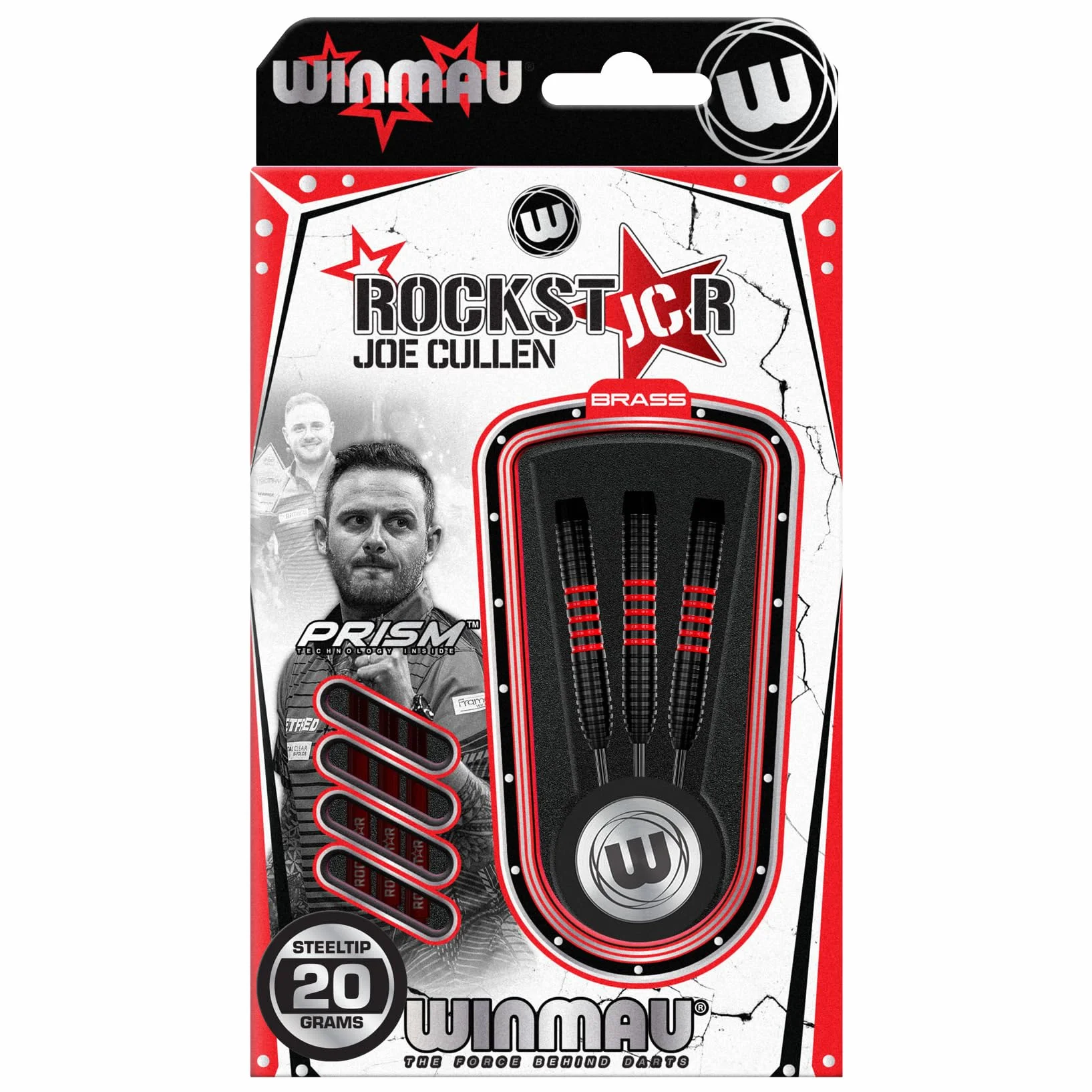 WINMAU Joe Cullen Brass - Fléchettes Pointe Acier