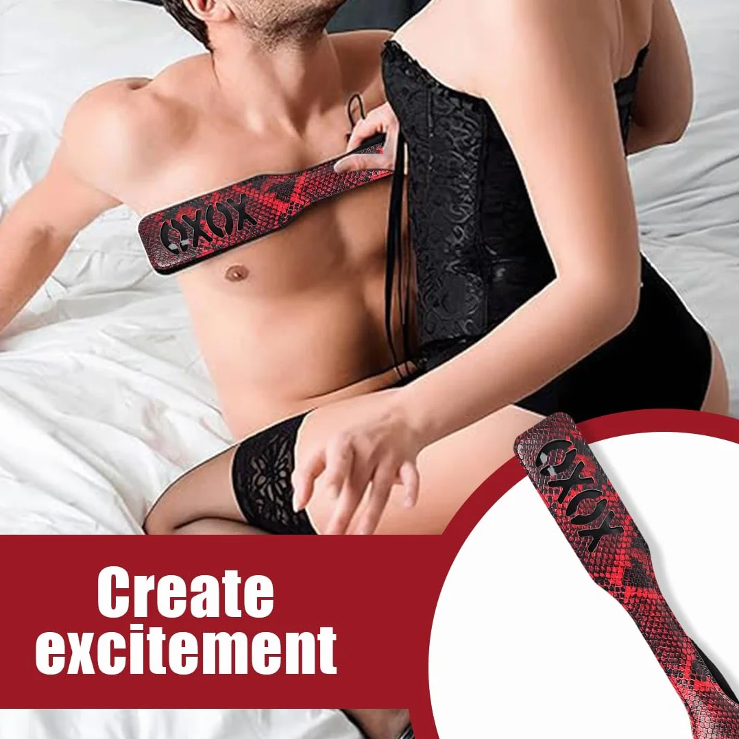 Fouet/pagaie équestre Court pour Cheval, en Cuir PU，Activité Quotidienne, Jeu de rôle, cravache sexy érotique,cravache,cravache sexy érotiquefouet sexy érotiquecravache en Cuir PU (Noir)