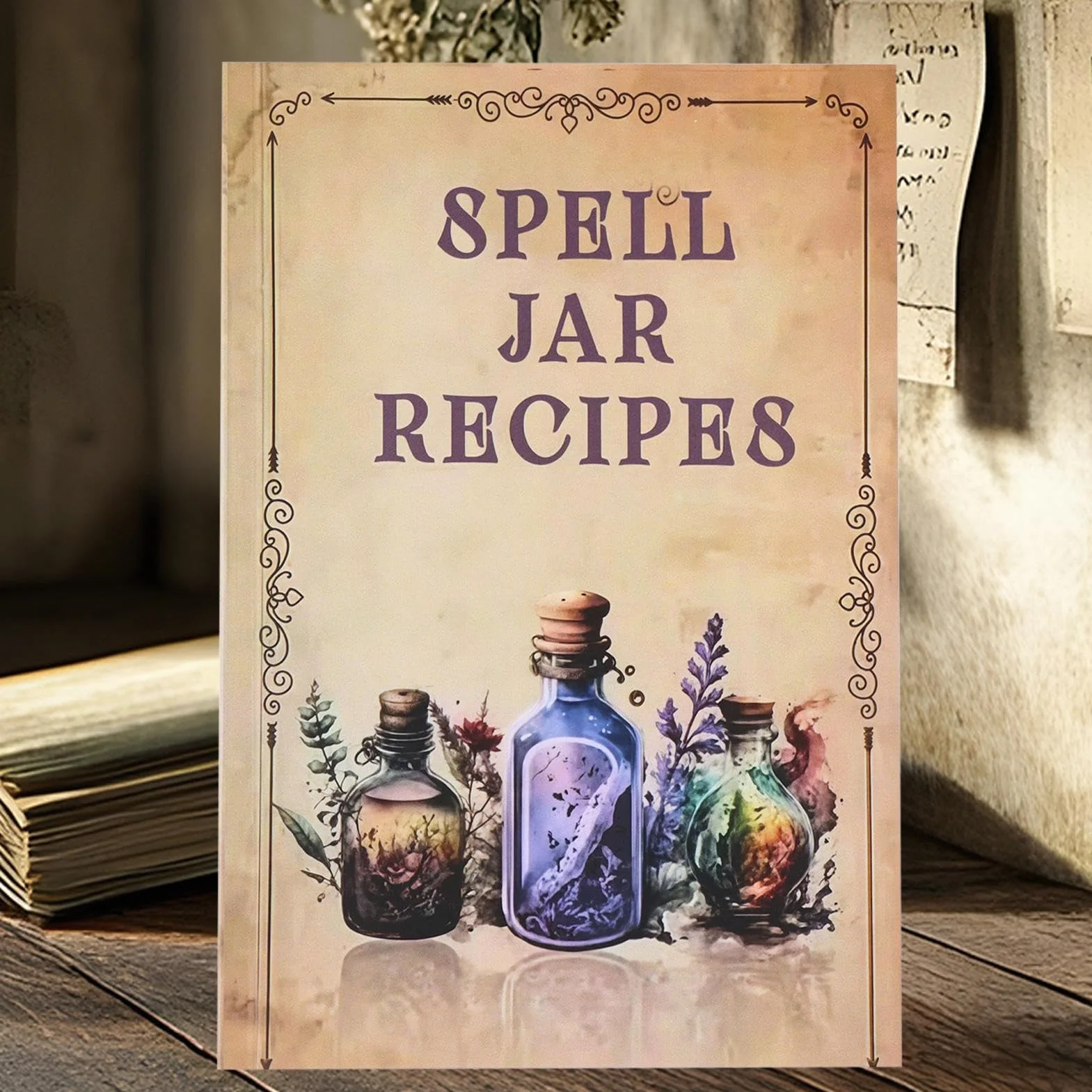 Livre de Sorts de sorcières, Livre de jar Sort - Impression Claire Contenu détaillé des Livres de Sorcellerie pour Débutants