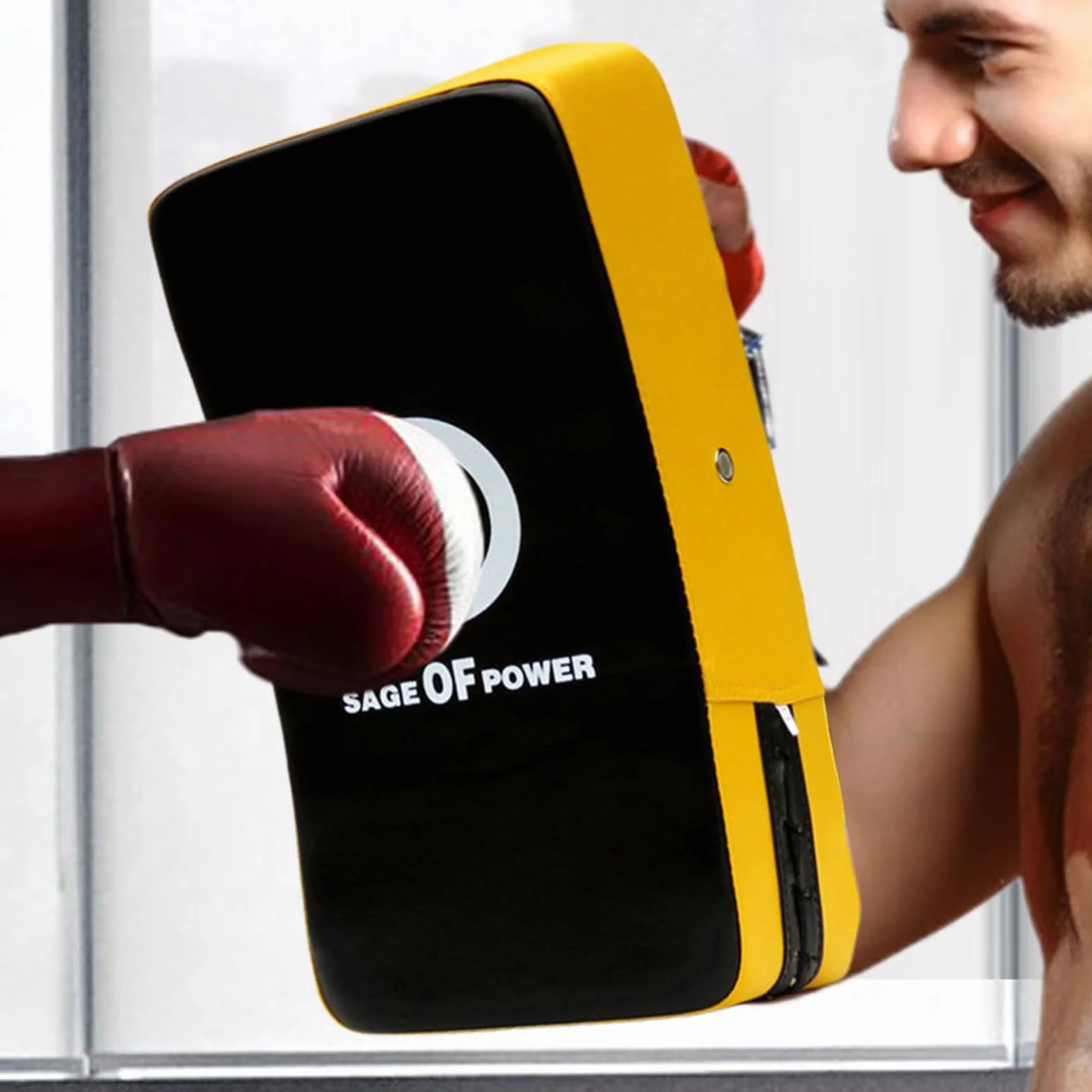 Tampon D'entraînement De Boxe - De Poinçonnage Incurvée, Bouclier De Frappe, pad-Arts Martiaux | Tampon De Blocage Des Bras Durable Pour La Pratique Du Karaté, L'entraînement Au Coup De Pied Mua