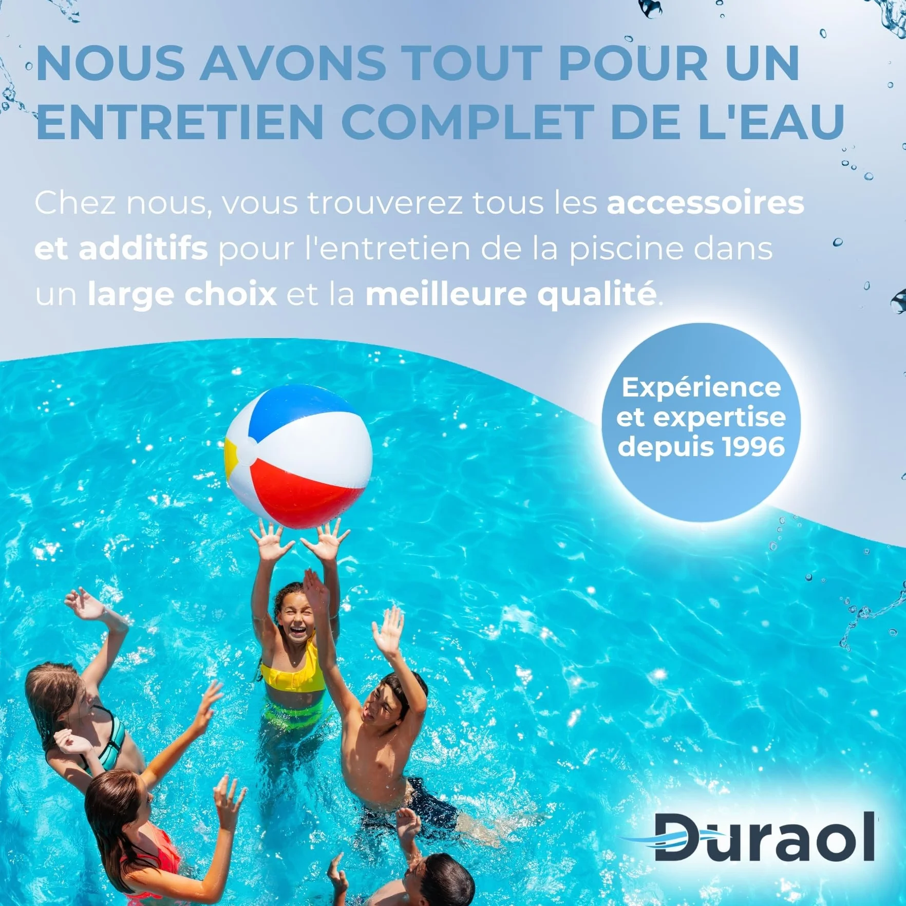 Kit de Réparation Piscine sous l'eau, Colle & 2 Rustines 20 x 9,5 cm, Réparation Gonflables PVC & Liners