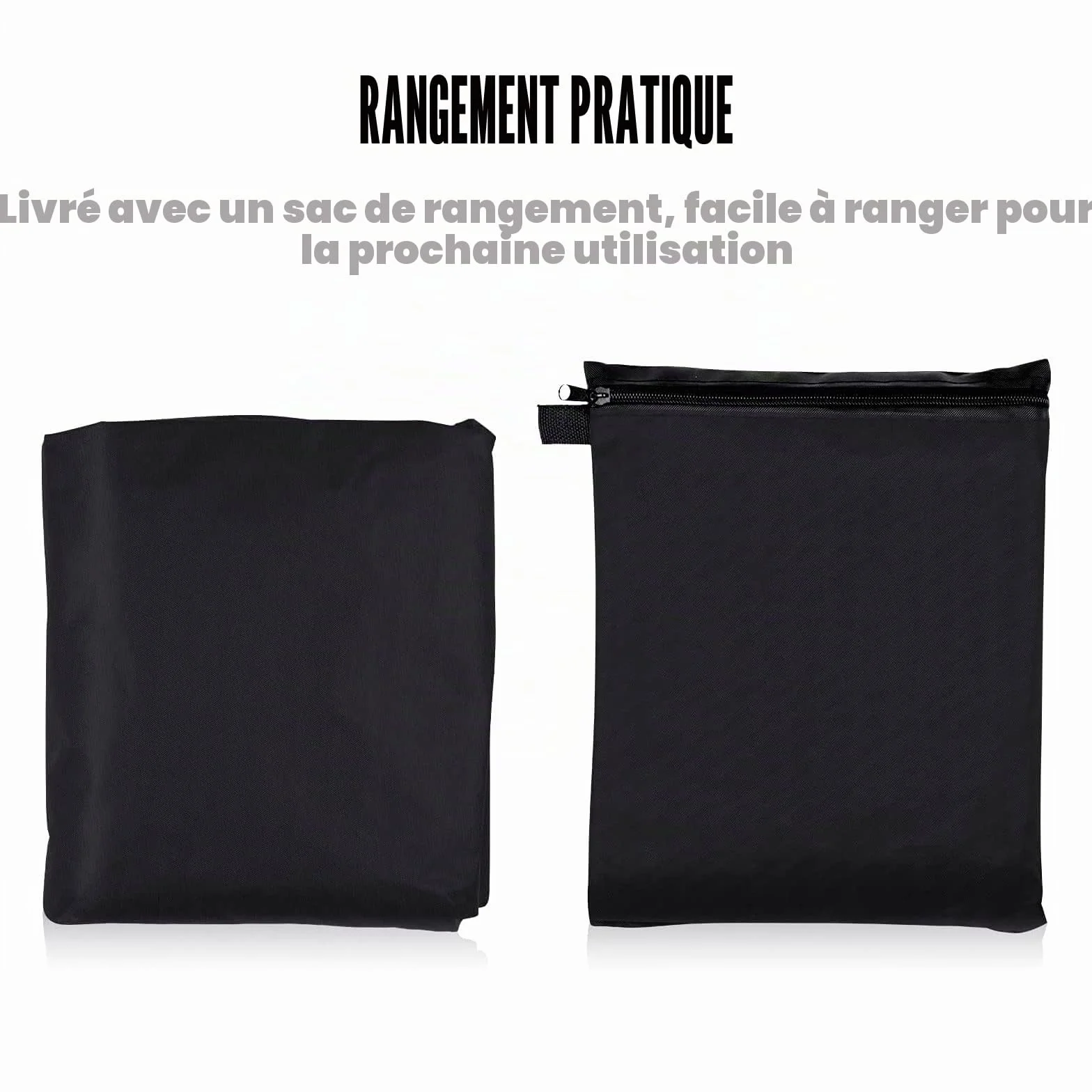Housse Salon de Jardin 600D Oxford Tissu Protection Tous Les Temps 200 x 120 x 80 cm